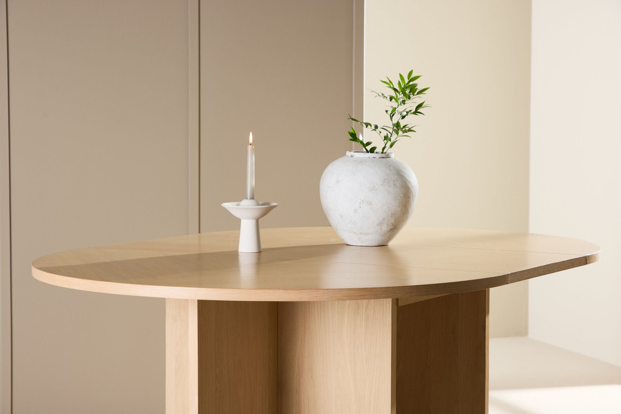 Esstisch Strada ausziehbar 120/170*120cm - Hellbraun-Esstisch ausziehbar-Venture Home-le canapé