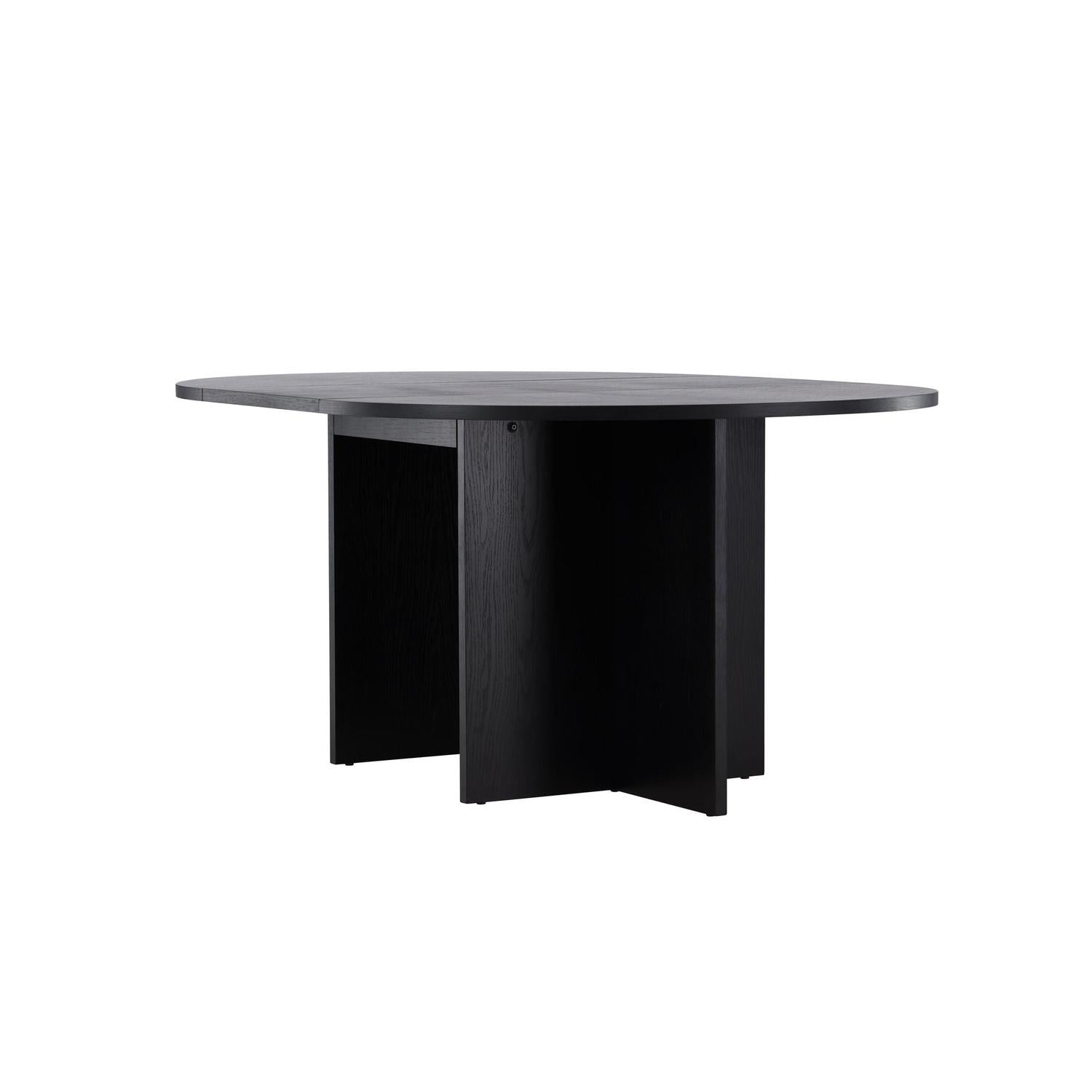 Esstisch Strada ausziehbar aus Holzwerkstoff 120-170x74 cm - Schwarz-Esstisch ausziehbar-Venture Home-le canapé