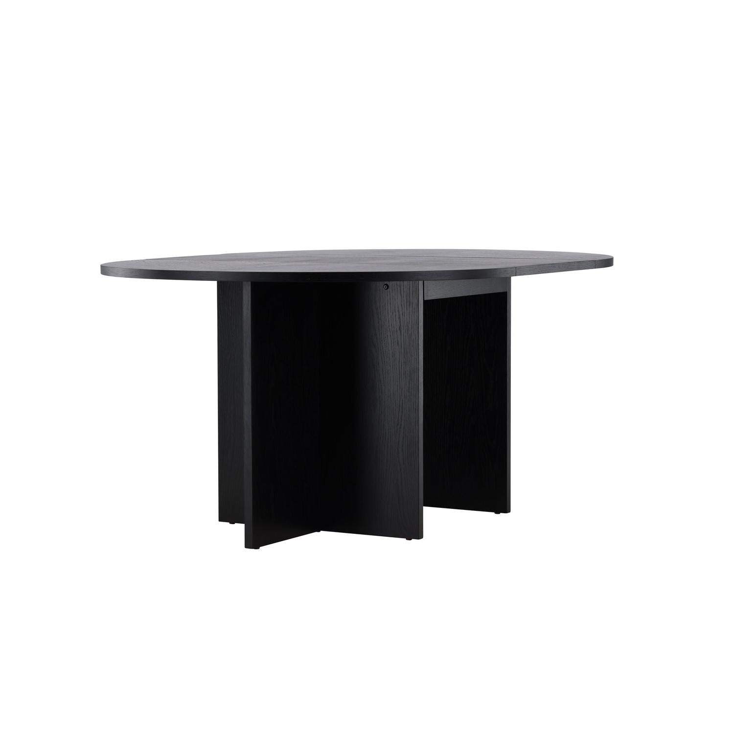 Esstisch Strada ausziehbar aus Holzwerkstoff 120-170x74 cm - Schwarz-Esstisch ausziehbar-Venture Home-le canapé