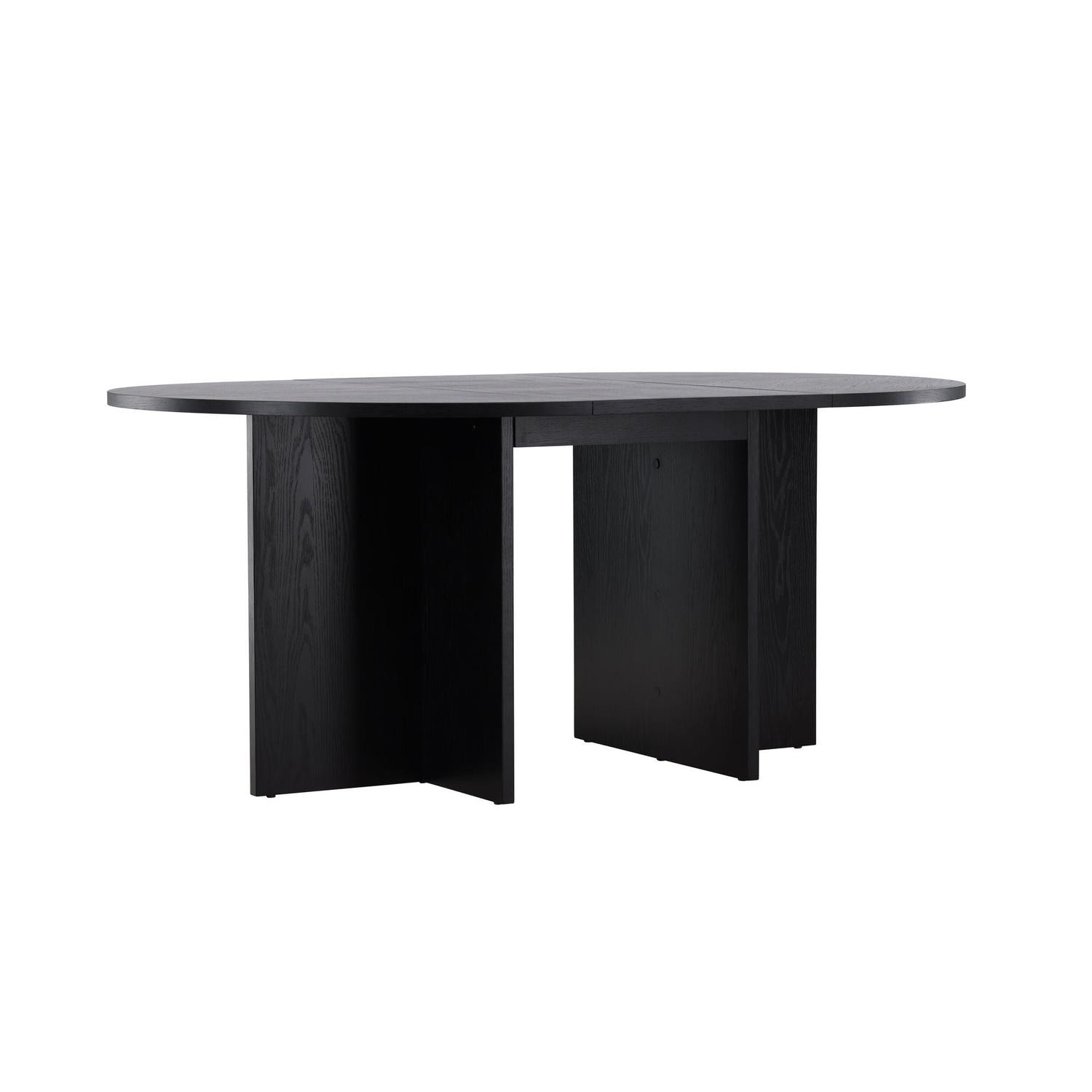 Esstisch Strada ausziehbar aus Holzwerkstoff 120-170x74 cm - Schwarz-Esstisch ausziehbar-Venture Home-le canapé