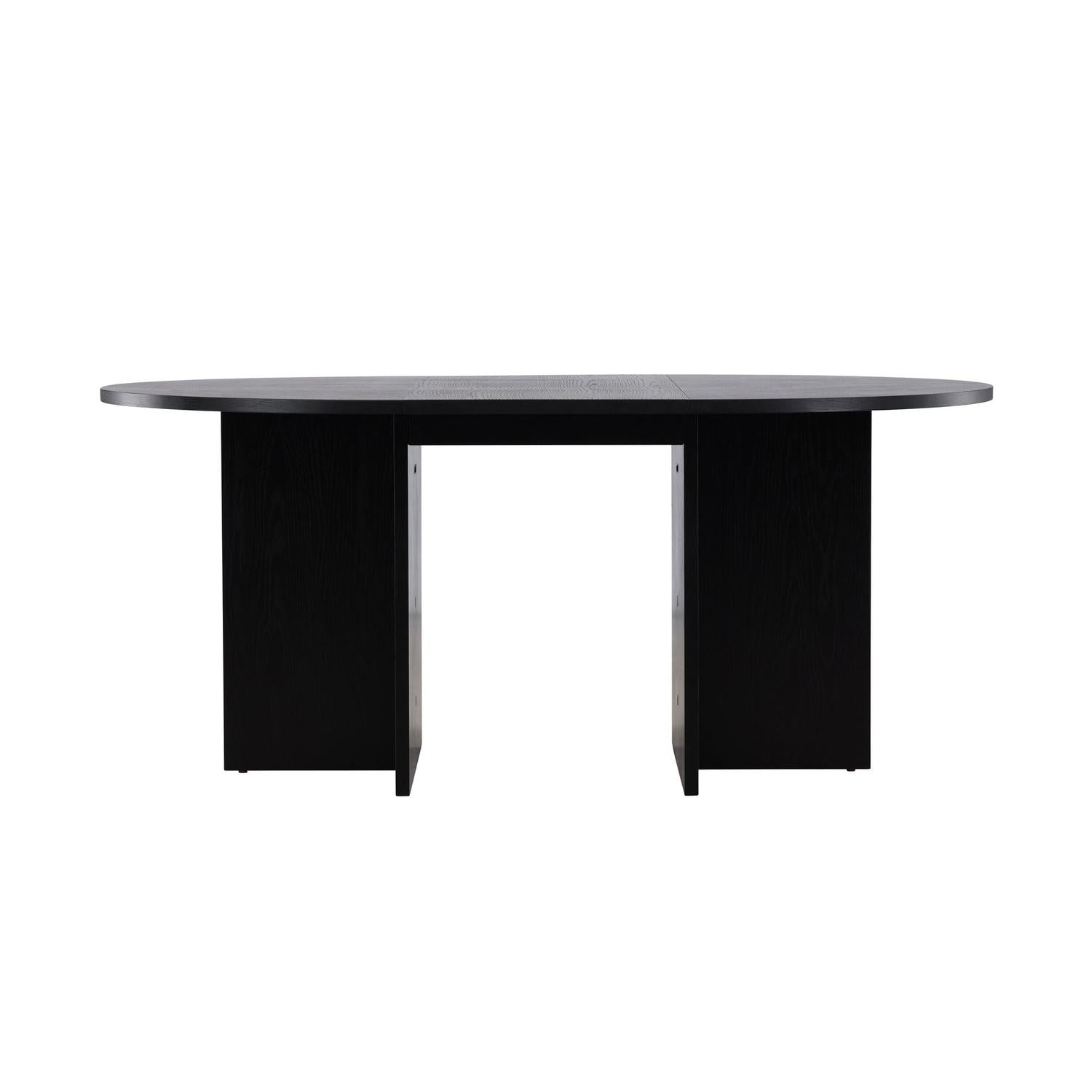 Esstisch Strada ausziehbar aus Holzwerkstoff 120-170x74 cm - Schwarz-Esstisch ausziehbar-Venture Home-le canapé