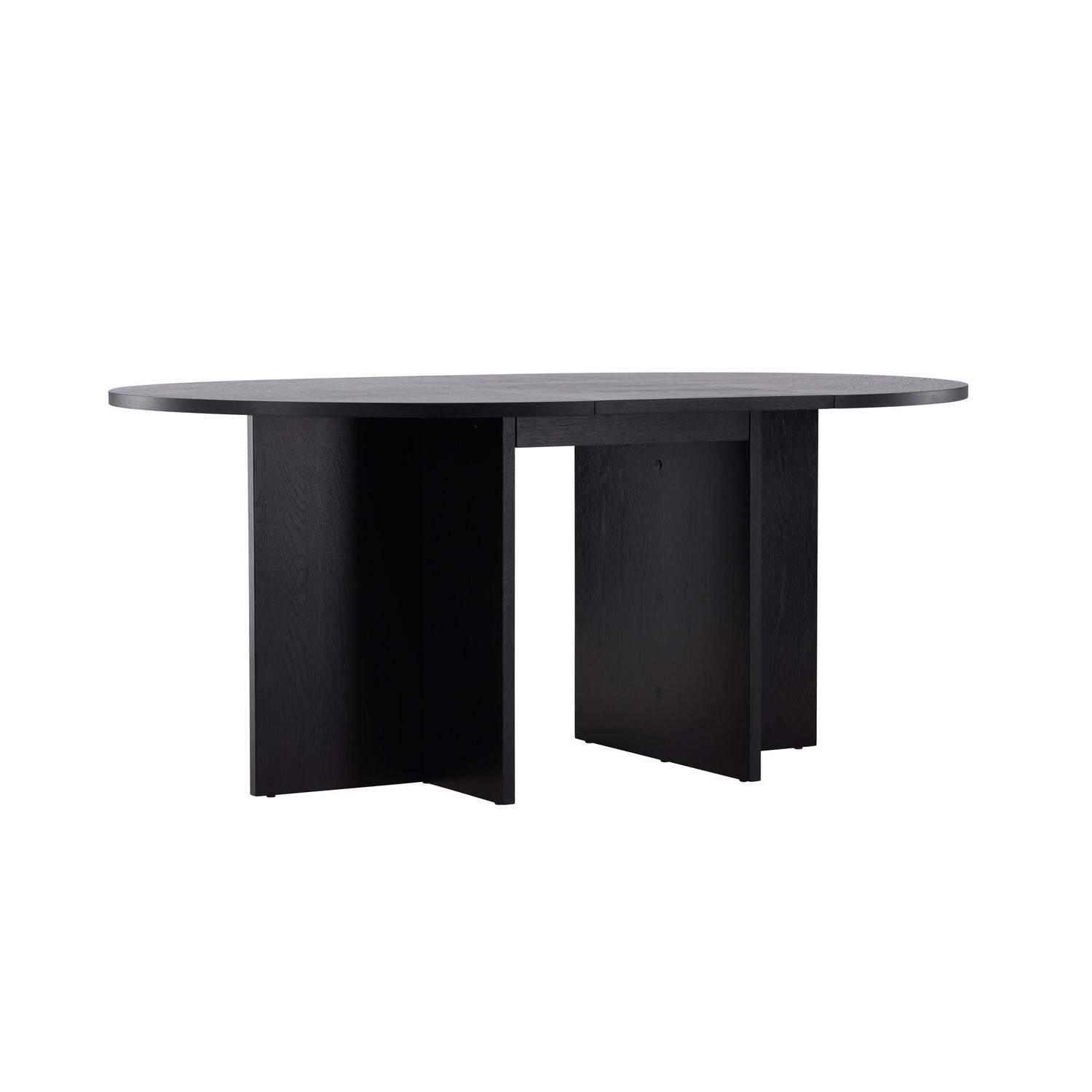 Esstisch Strada ausziehbar aus Holzwerkstoff 120-170x74 cm - Schwarz-Esstisch ausziehbar-Venture Home-le canapé