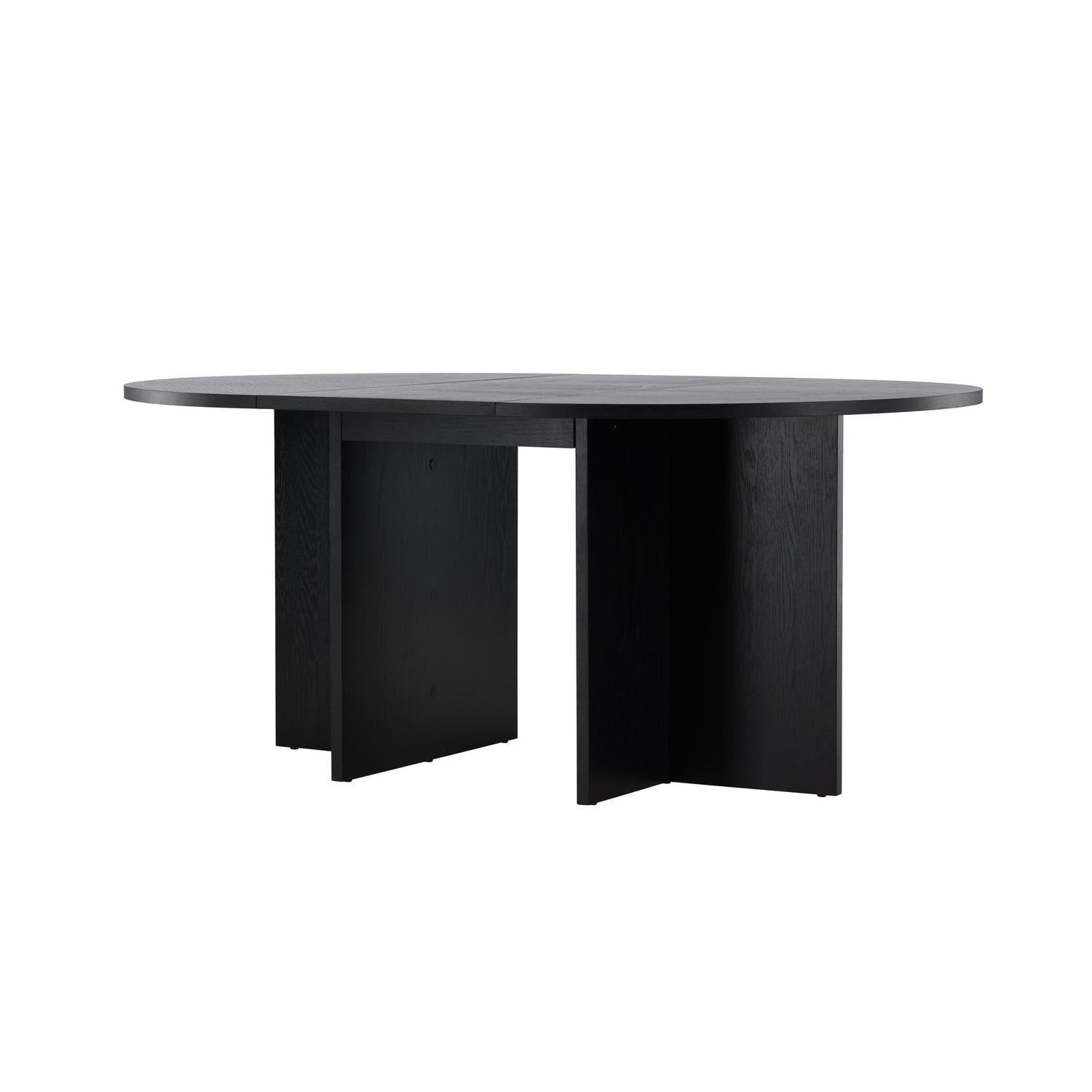 Esstisch Strada ausziehbar aus Holzwerkstoff 120-170x74 cm - Schwarz-Esstisch ausziehbar-Venture Home-le canapé