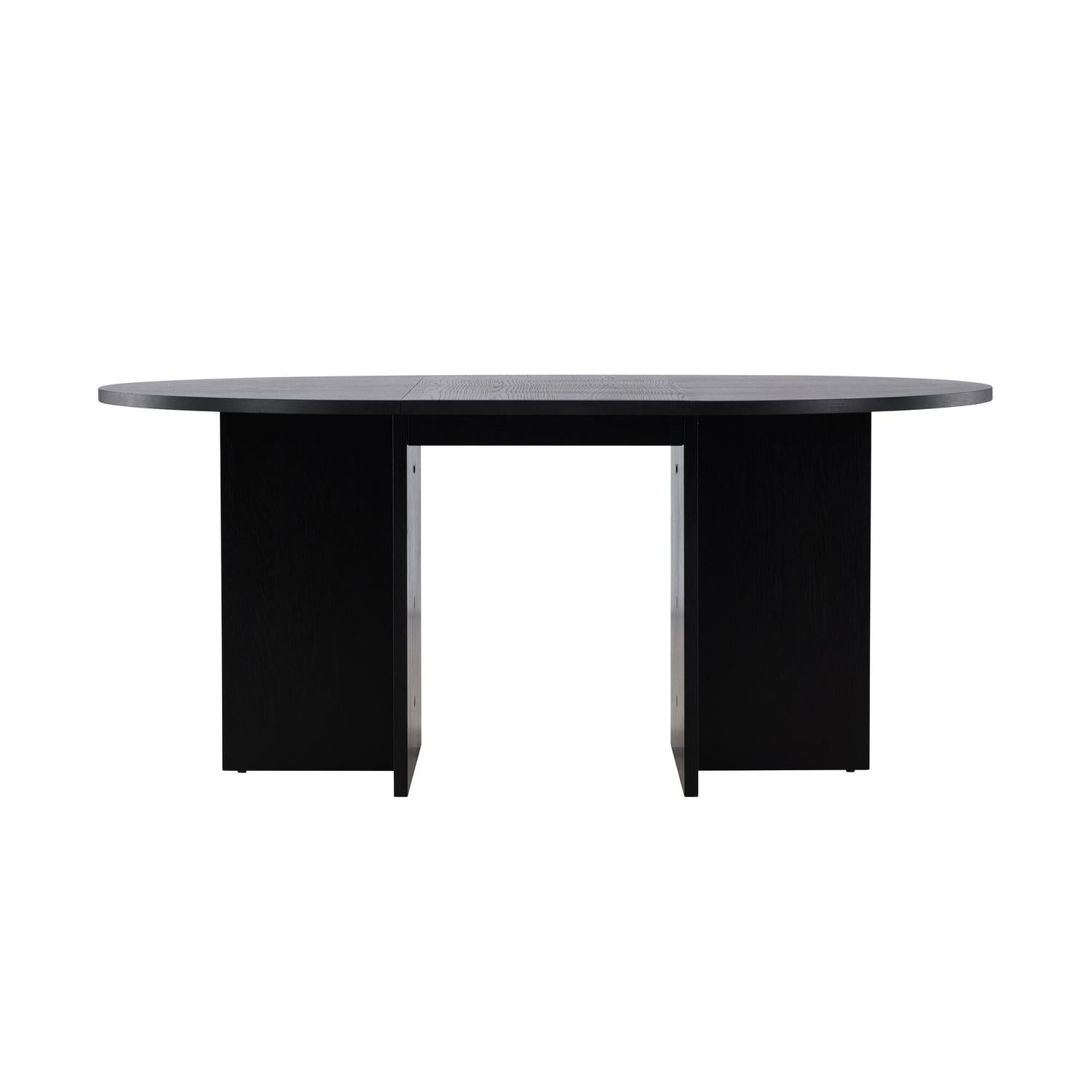 Esstisch Strada ausziehbar aus Holzwerkstoff 120-170x74 cm - Schwarz-Esstisch ausziehbar-Venture Home-le canapé