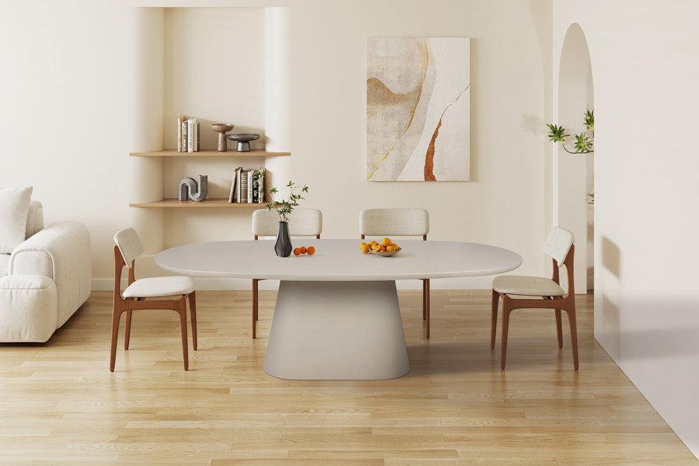 Esstisch Tavira 220cm Oval - Beige-Esstisch Oval-Rousseau-le canapé