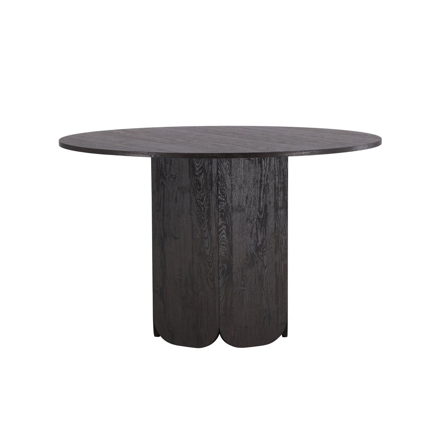 Esstisch Tekla Ø120cm - Schwarz-Esstisch Rund-Venture Home-le canapé