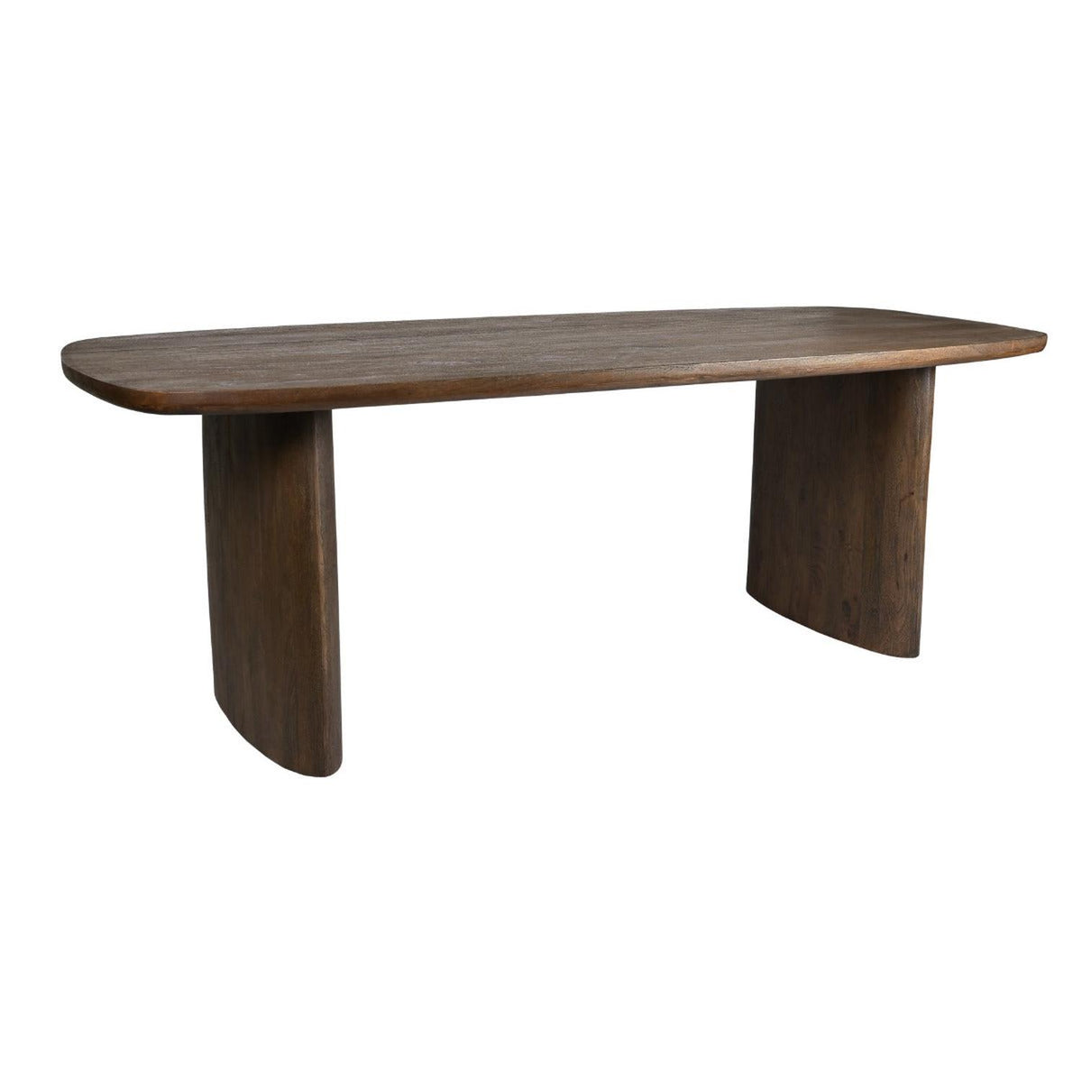 Esstisch Tyler aus Mangoholz 220cm - Dunkelbraun-Esstische Oval-Livingfurn-le canapé