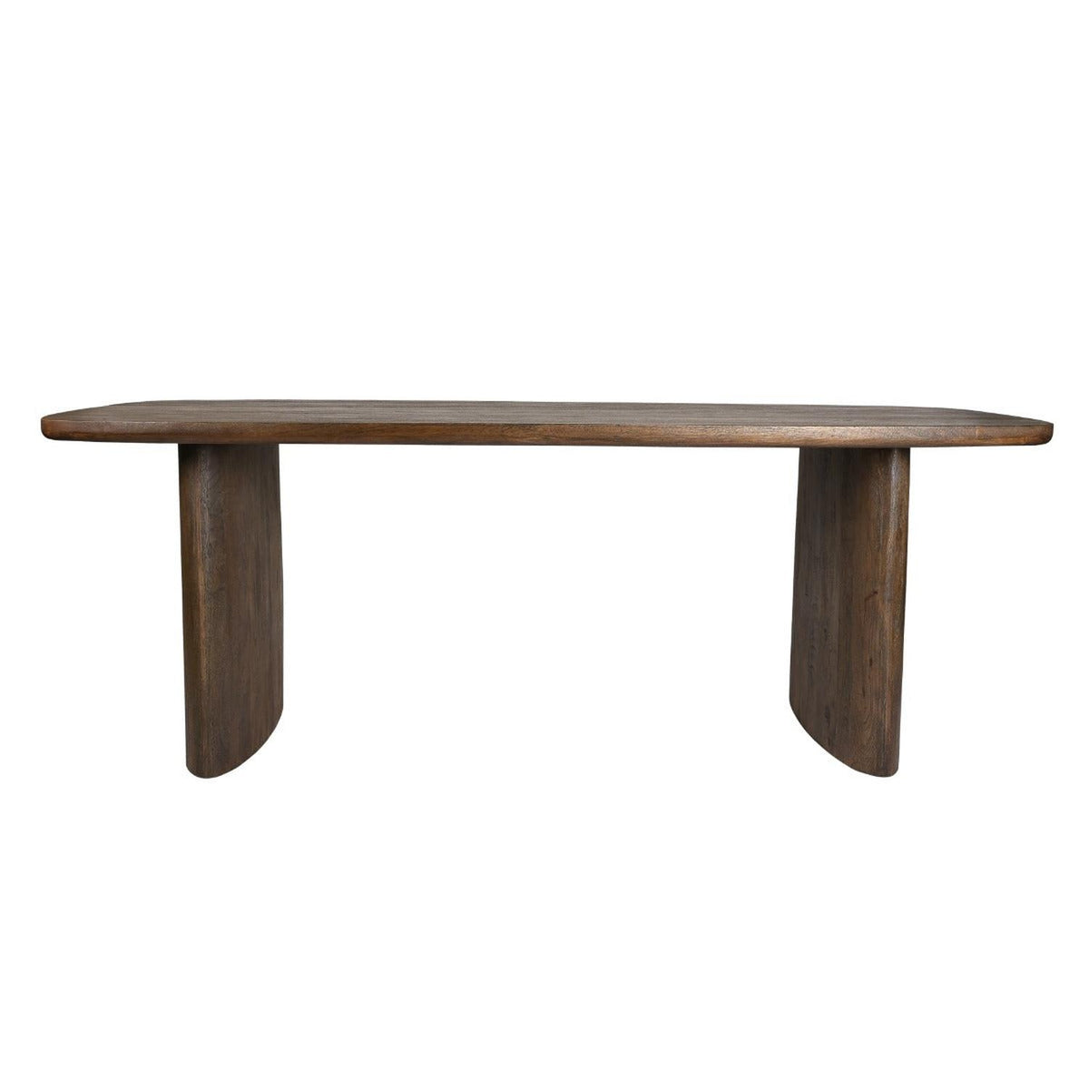 Esstisch Tyler aus Mangoholz 220cm - Dunkelbraun-Esstische Oval-Livingfurn-le canapé