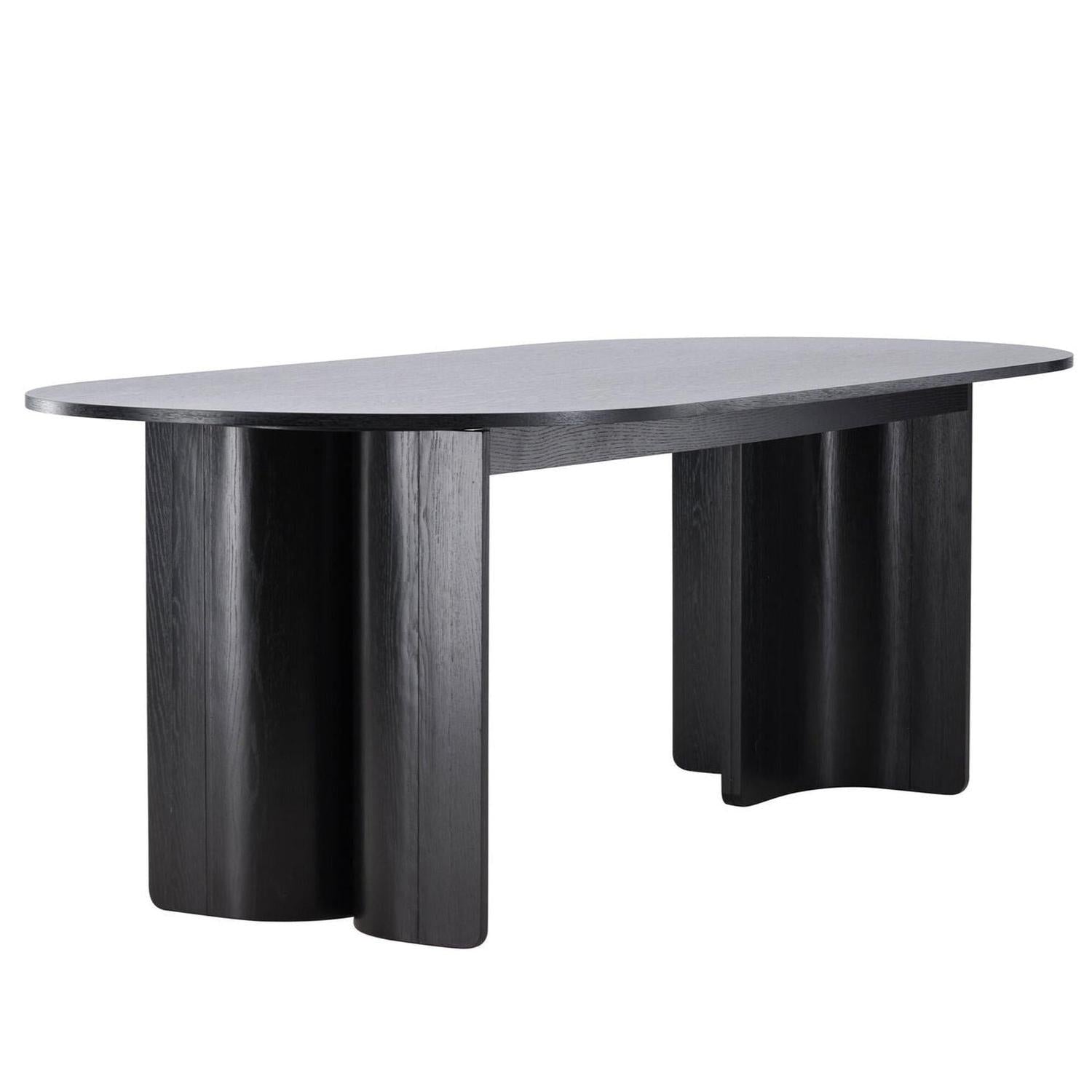 Esstisch Tyresö 220cm - Schwarz-Esstisch Oval-Vind-le canapé
