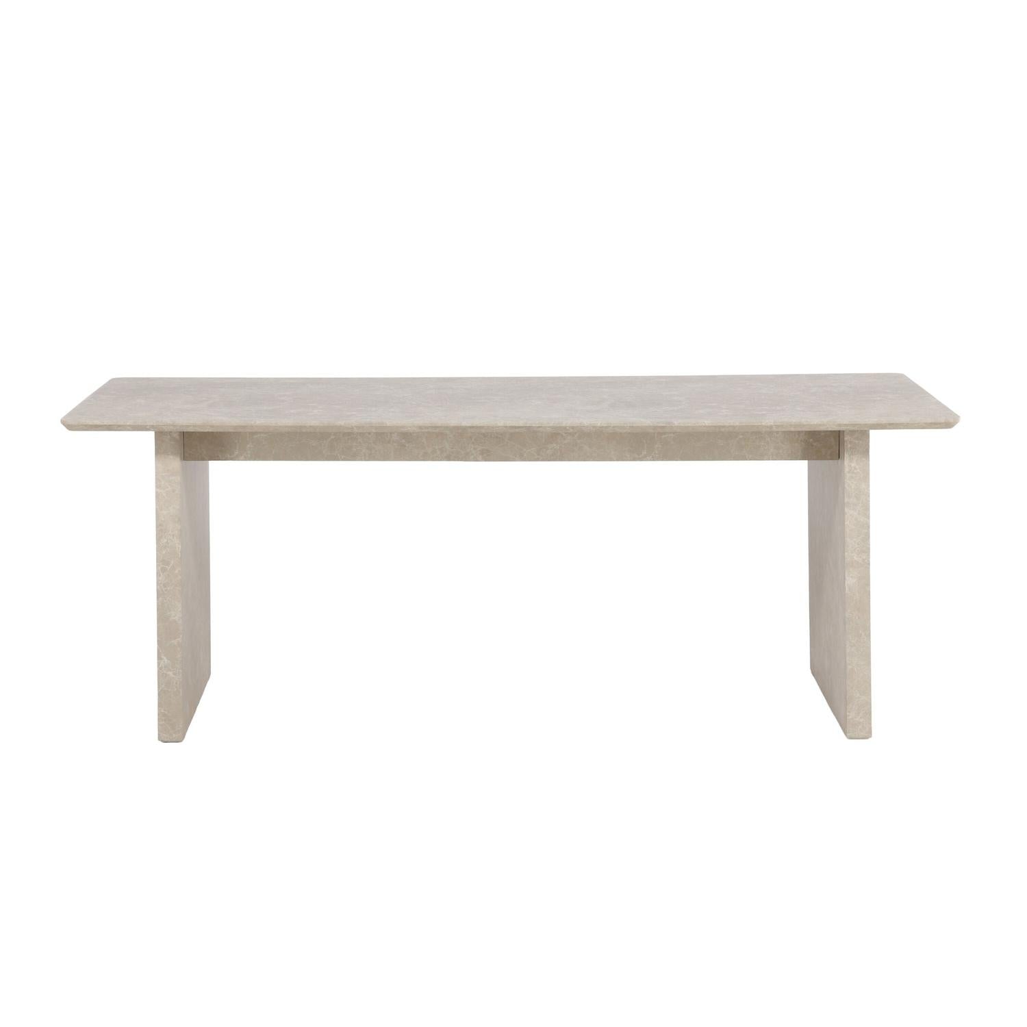 Esstisch Vail Rechteckig 200*100cm - Beige Marmoroptik-Esstisch Rechteckig-Venture Home-le canapé