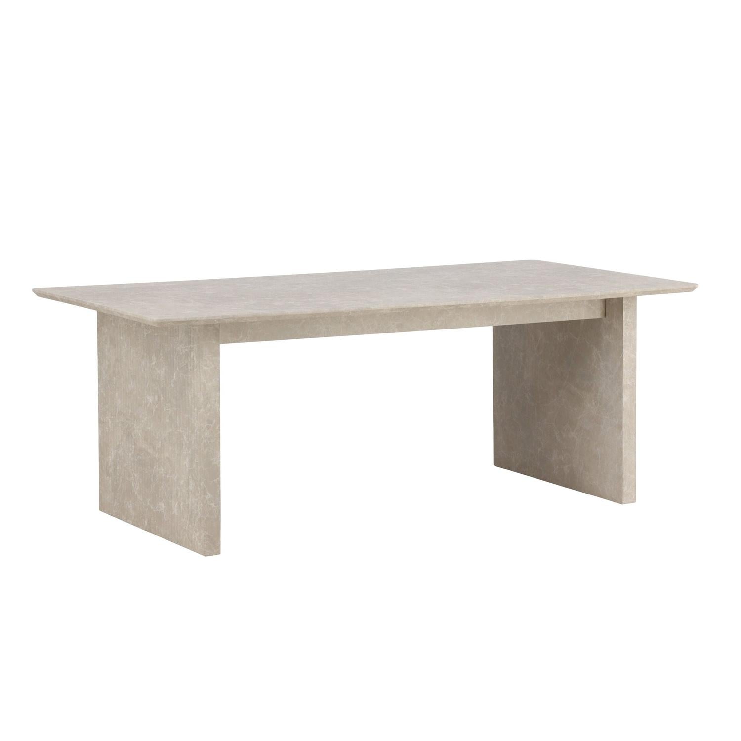 Esstisch Vail Rechteckig 200*100cm - Beige Marmoroptik-Esstisch Rechteckig-Venture Home-le canapé