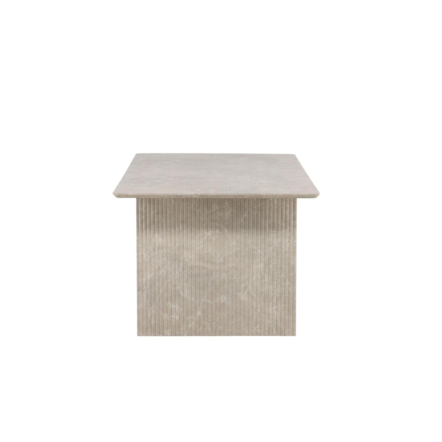 Esstisch Vail Rechteckig 200*100cm - Beige Marmoroptik-Esstische Rechteckig-Venture Home-le canapé