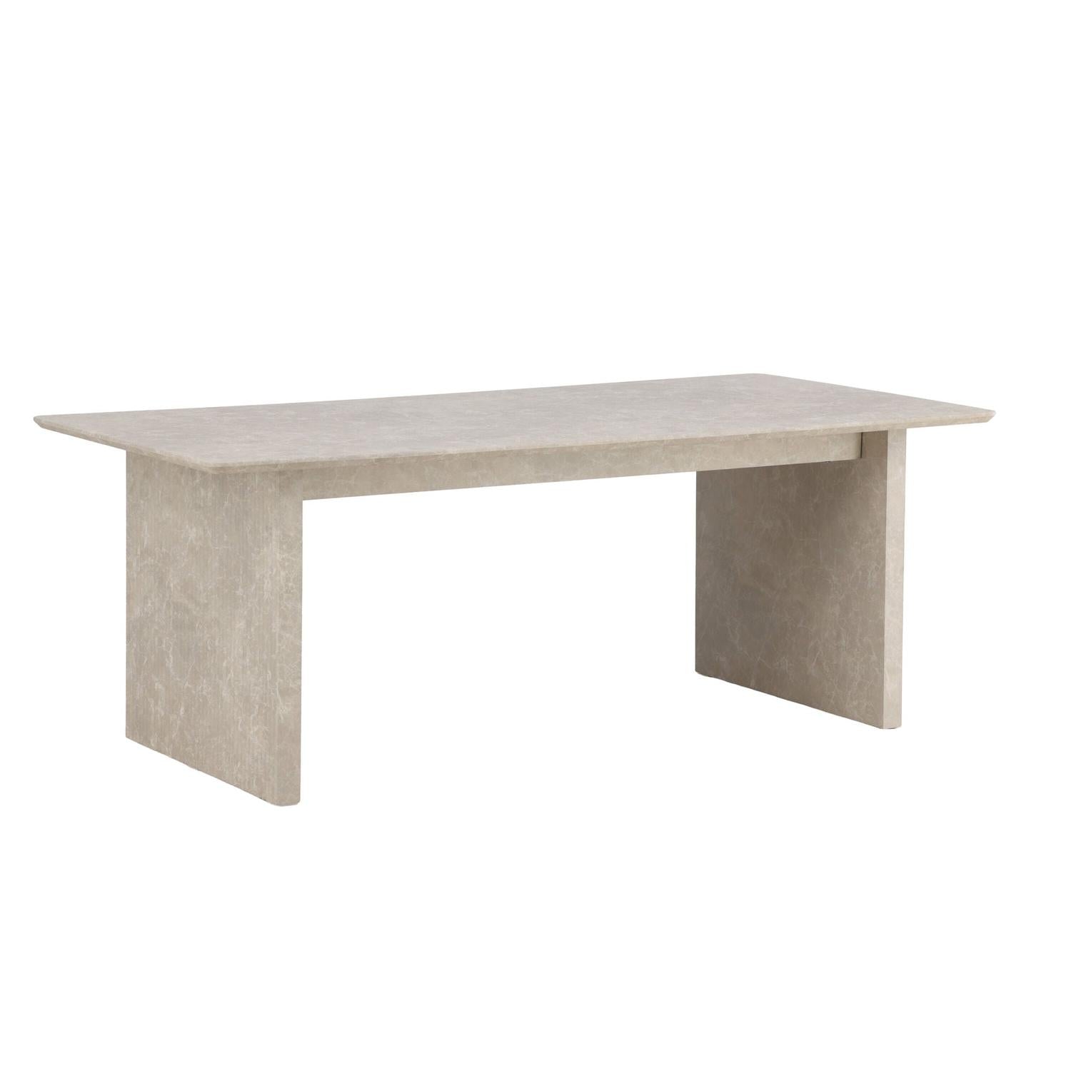 Esstisch Vail Rechteckig 200*100cm - Beige Marmoroptik-Esstische Rechteckig-Venture Home-le canapé