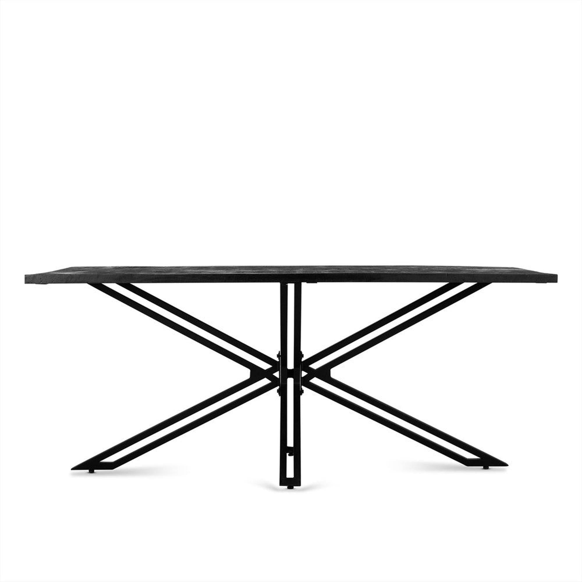 Esstisch Yana aus Mangoholz 160cm - Schwarz-Esstische Rechteckig-Benoa-le canapé