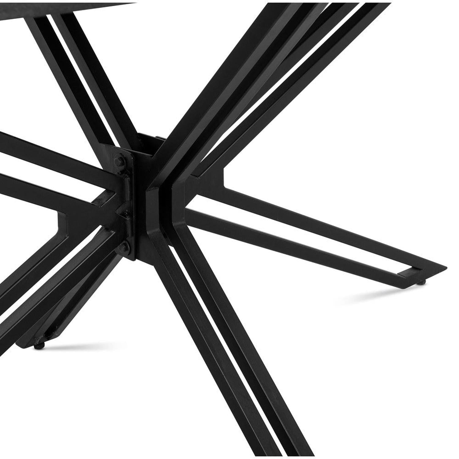 Esstisch Yana aus Mangoholz 160cm - Schwarz-Esstische Rechteckig-Benoa-le canapé