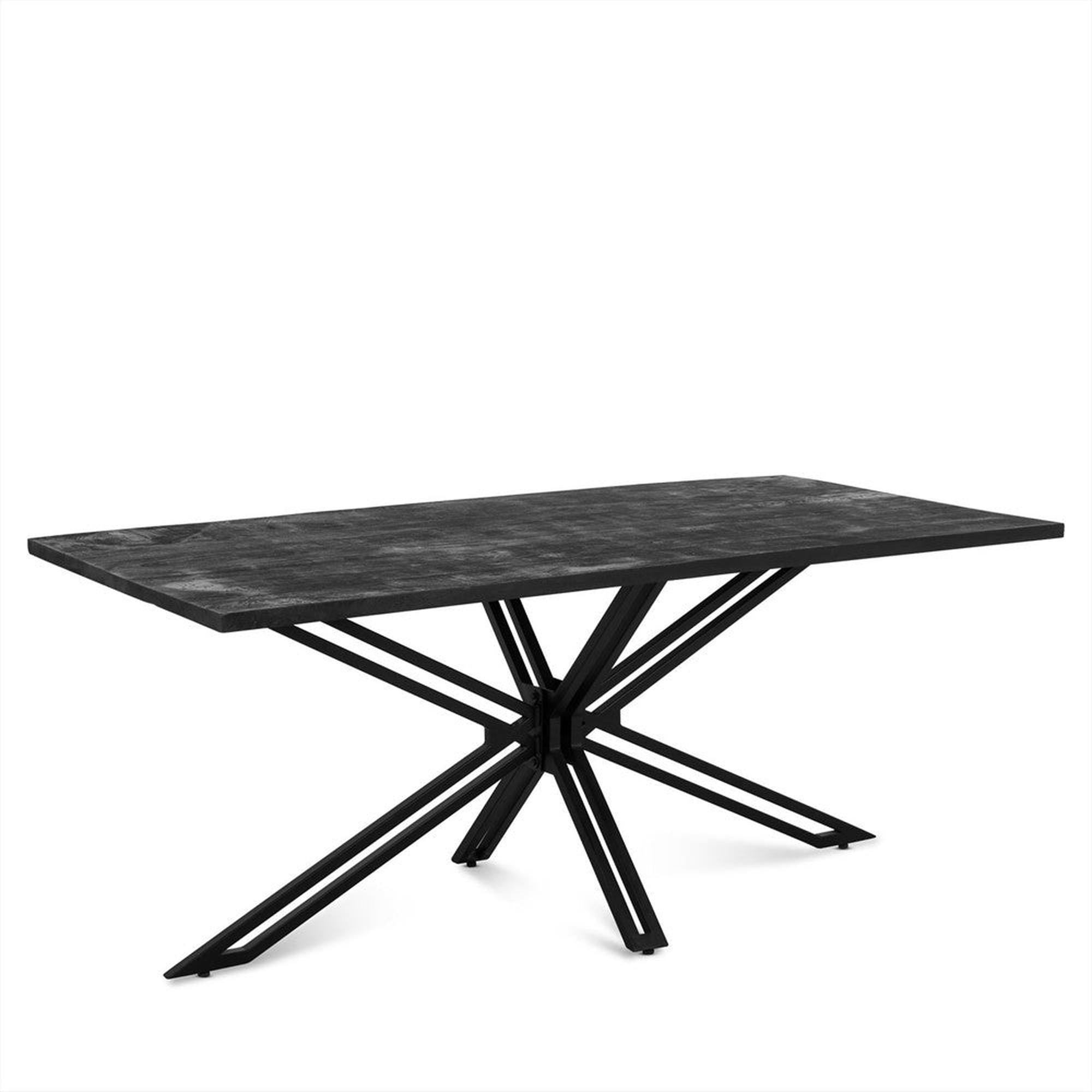 Esstisch Yana aus Mangoholz 160cm - Schwarz-Esstische Rechteckig-Benoa-le canapé