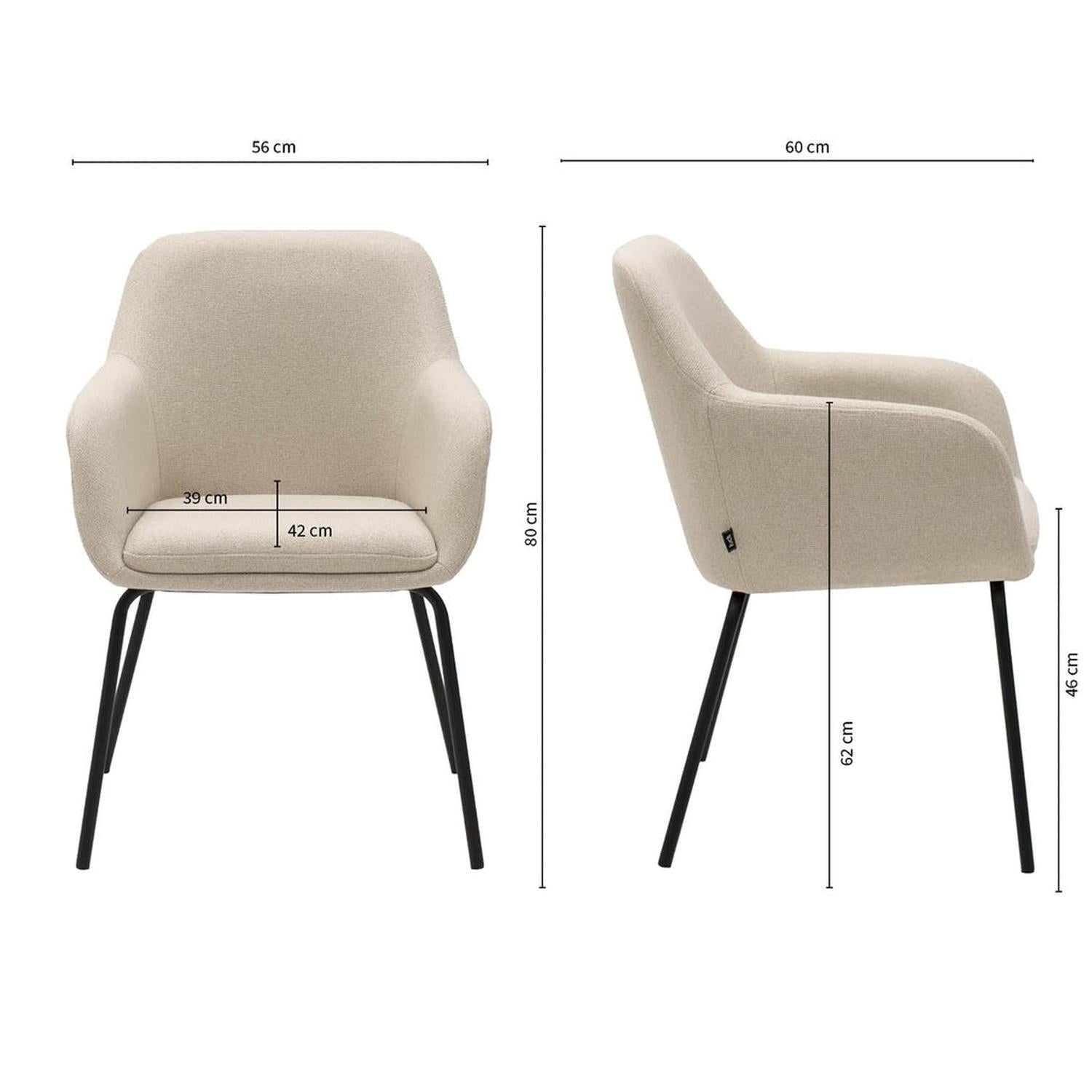 Esszimmerstuhl Daan - Beige-Esszimmerstuhl-Kick Collection-le canapé