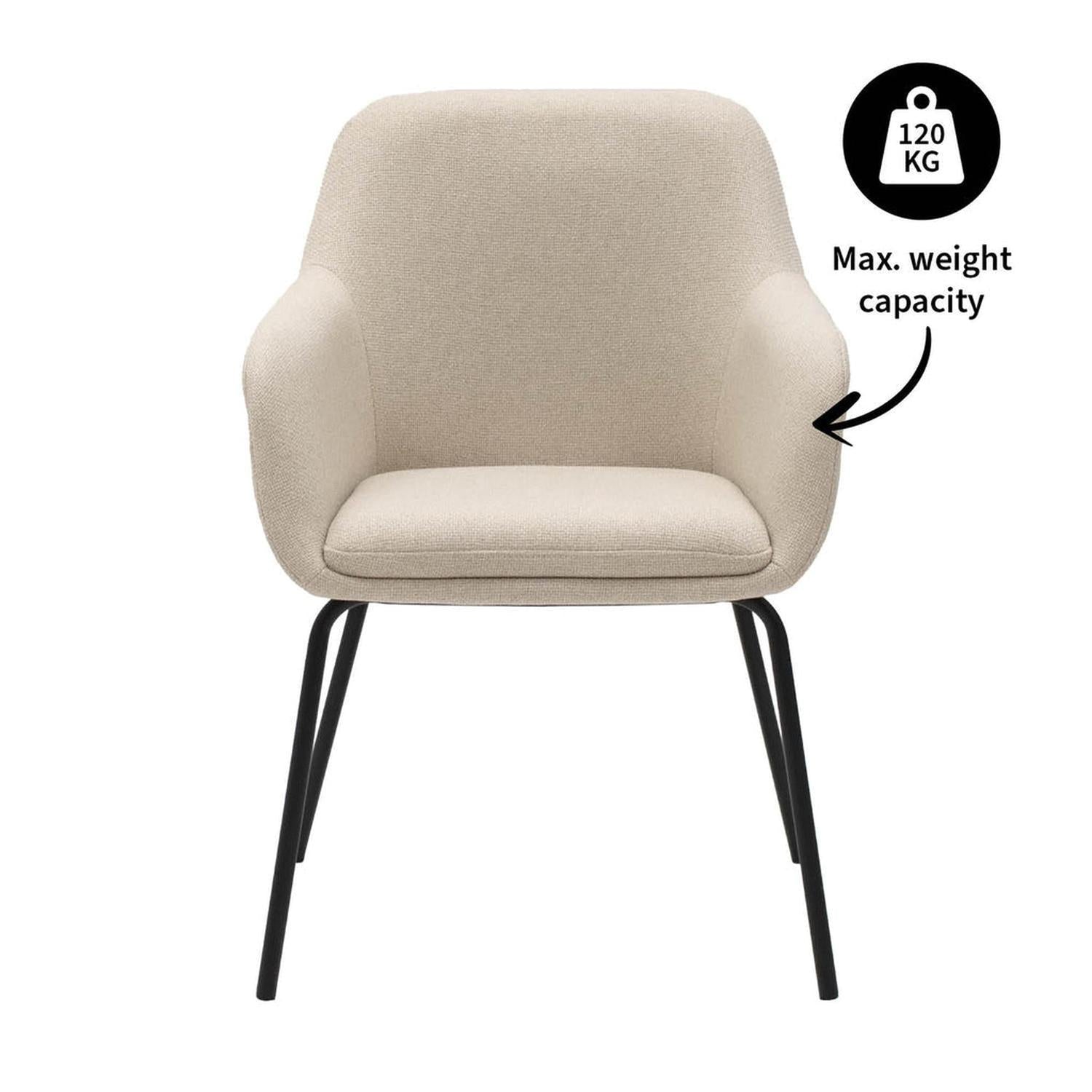 Esszimmerstuhl Daan - Beige-Esszimmerstuhl-Kick Collection-le canapé