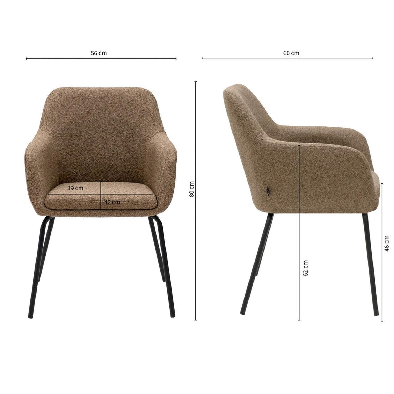 Esszimmerstuhl Daan - Taupe-Esszimmerstühle-Kick Collection-le canapé