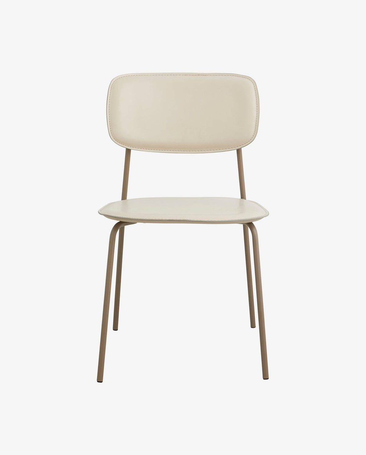 Esszimmerstuhl ESA mit Kunstledersitz - Beige-Esszimmerstühle-Nordal A/S-le canapé