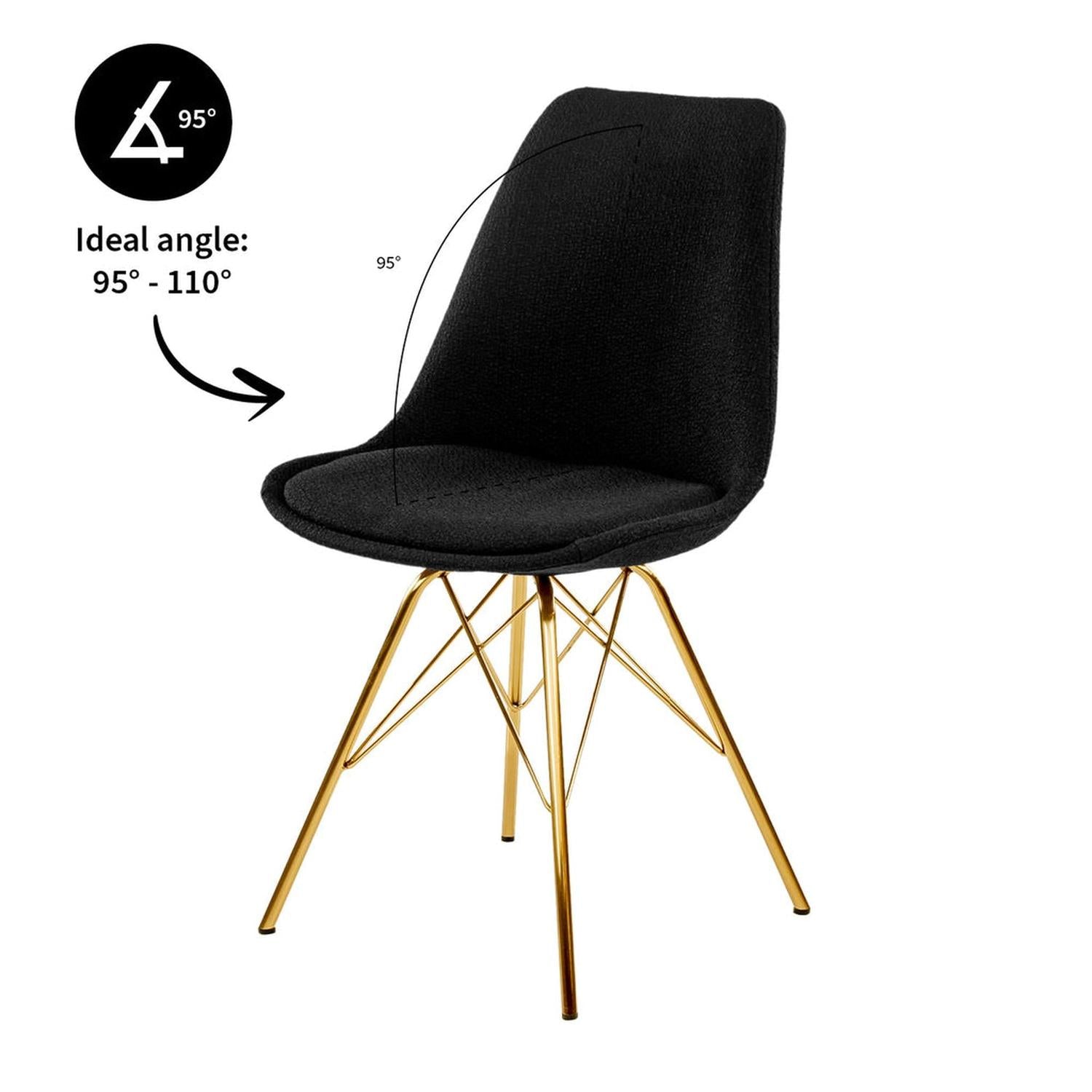 Esszimmerstuhl Jens - Schwarz-Esszimmerstühle-Kick Collection-le canapé