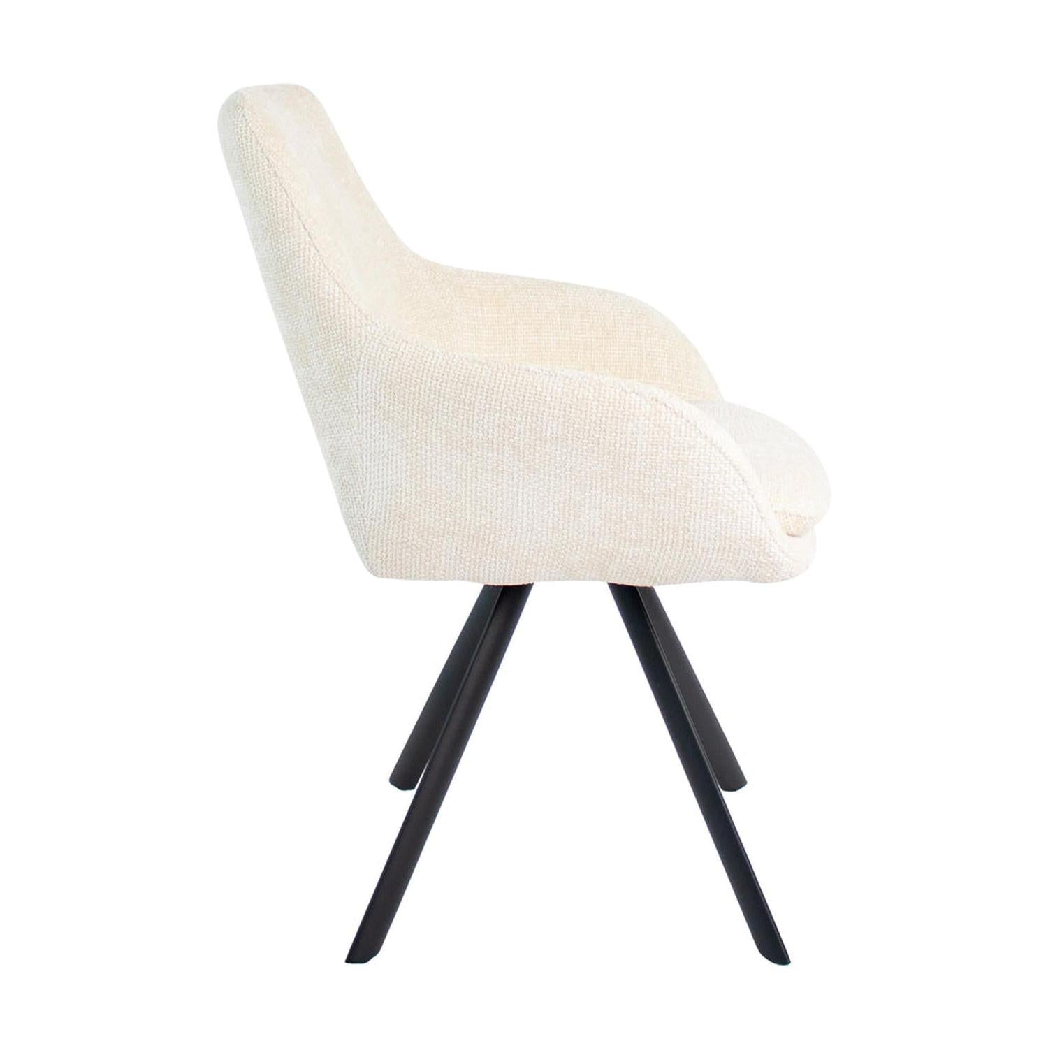 Esszimmerstuhl Jorn - Creme-Esszimmerstuhl-Kick Collection-le canapé