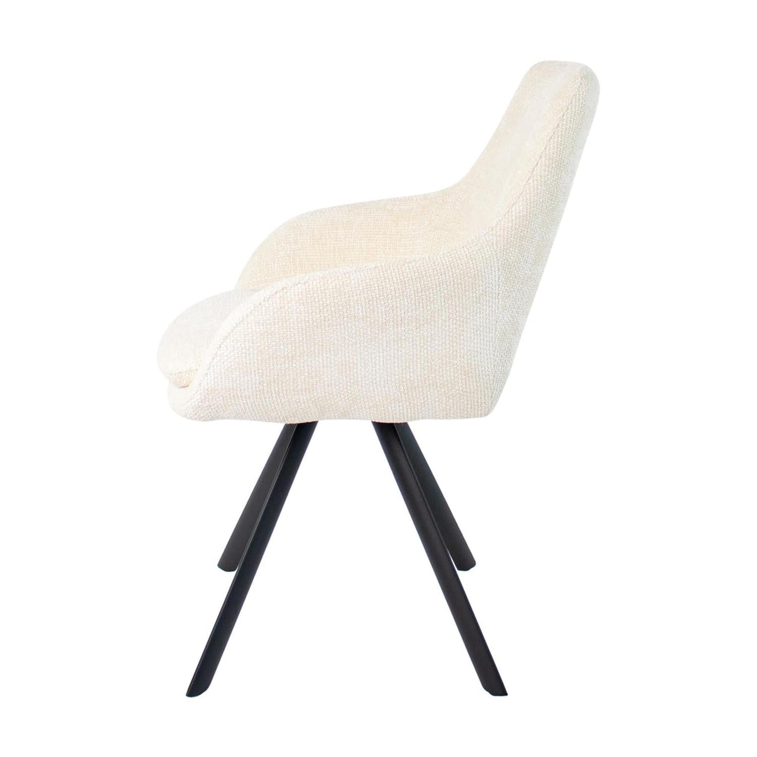 Esszimmerstuhl Jorn - Creme-Esszimmerstuhl-Kick Collection-le canapé