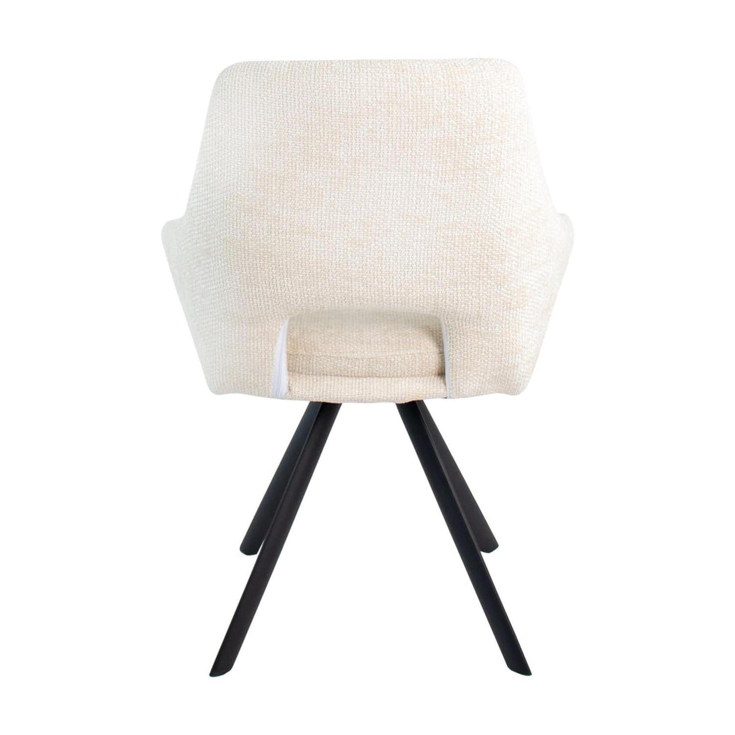 Esszimmerstuhl Jorn - Creme-Esszimmerstuhl-Kick Collection-le canapé