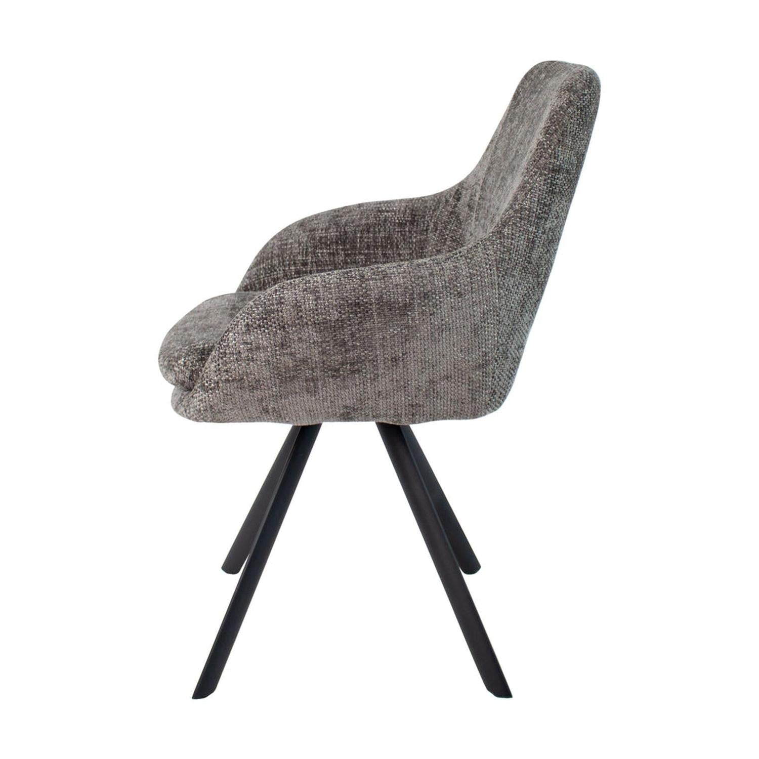 Esszimmerstuhl Jorn - Dunkelgrau-Esszimmerstühle-Kick Collection-le canapé