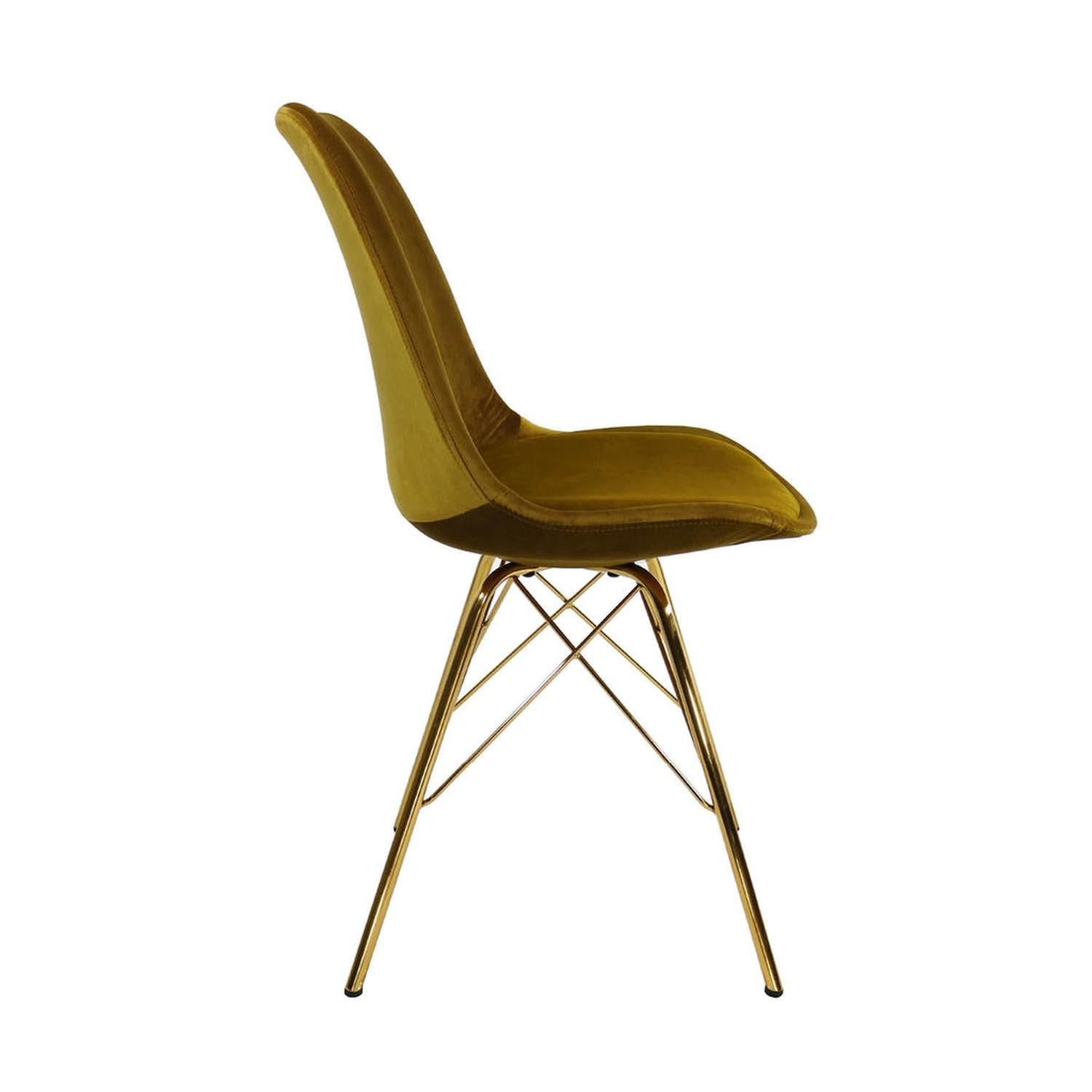 Esszimmerstuhl Velvet - Gold-Esszimmerstühle-Kick Collection-le canapé