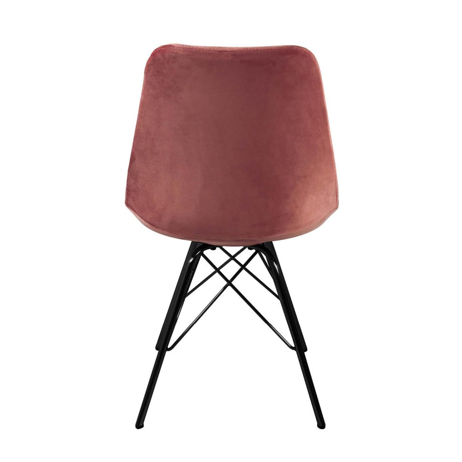 Esszimmerstuhl Velvet - Rosa-Esszimmerstühle-Kick Collection-le canapé