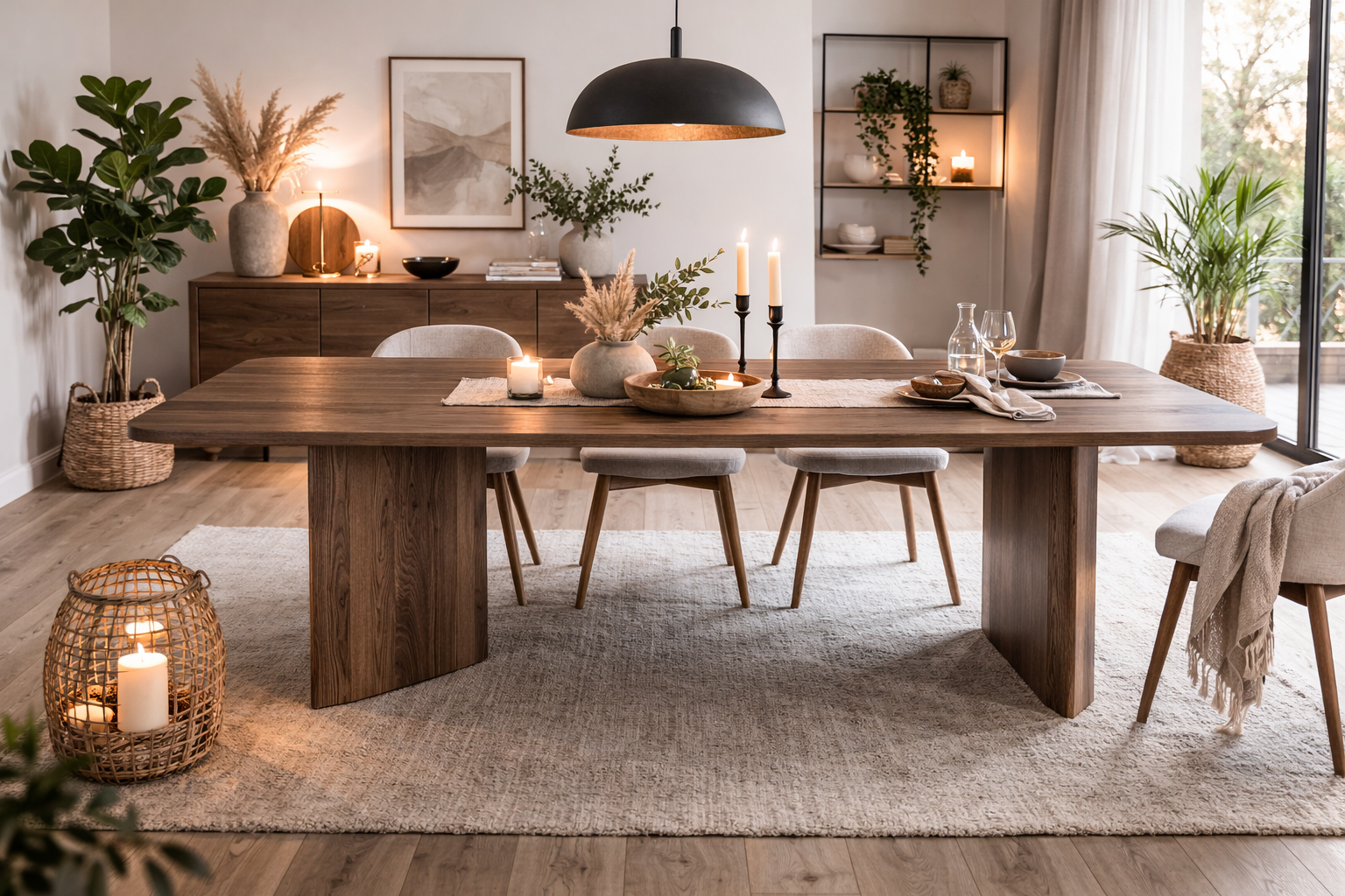 Esszimmertisch Jade aus Mangoholz 220cm - Dunkelbraun-Esstische Rechteckig-Benoa-le canapé