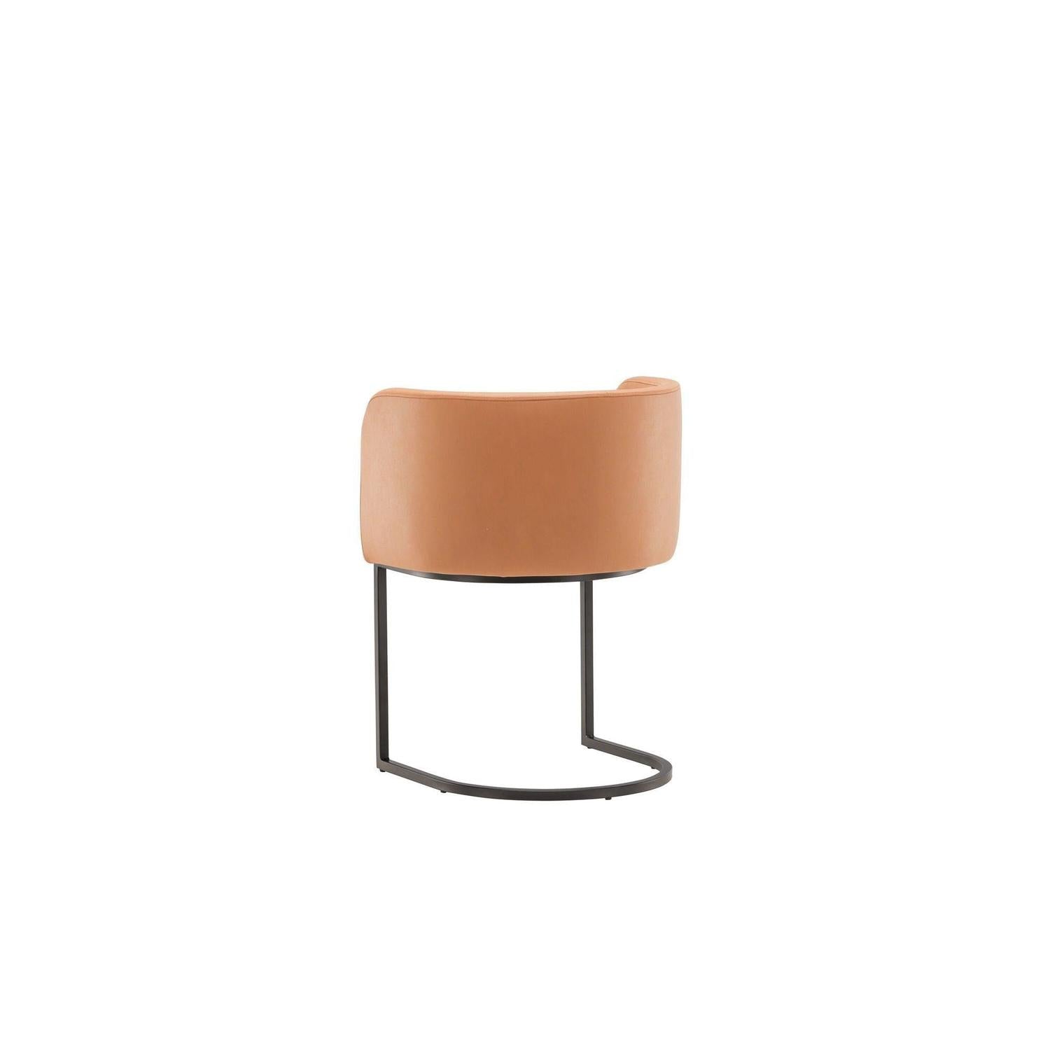 Freischwinger Armlehnenstuhl Simrishamn - Schwarz Braun-Freischwinger-Furniture Fashion-le canapé