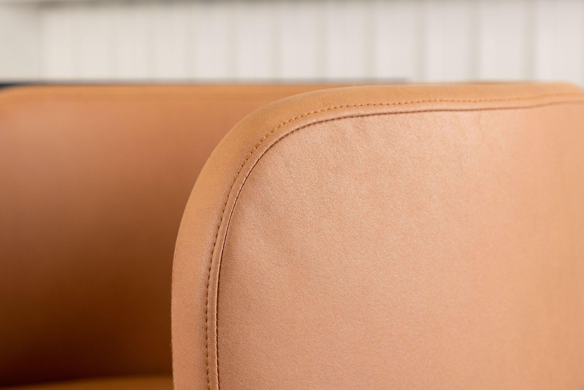 Freischwinger Armlehnenstuhl Simrishamn - Schwarz Braun-Freischwinger-Furniture Fashion-le canapé