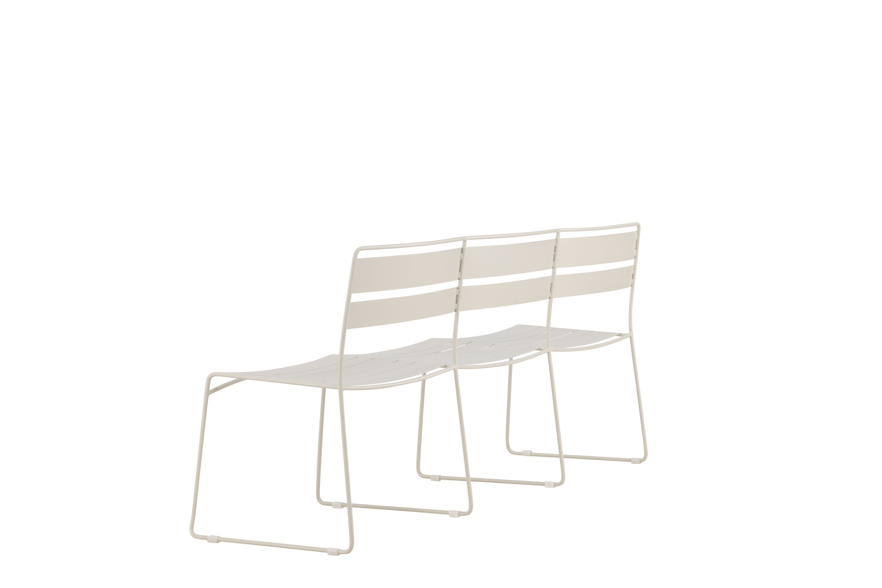 Gartenbank Lina aus Metall - Beige-Outdoor Bänke-Venture Home-le canapé