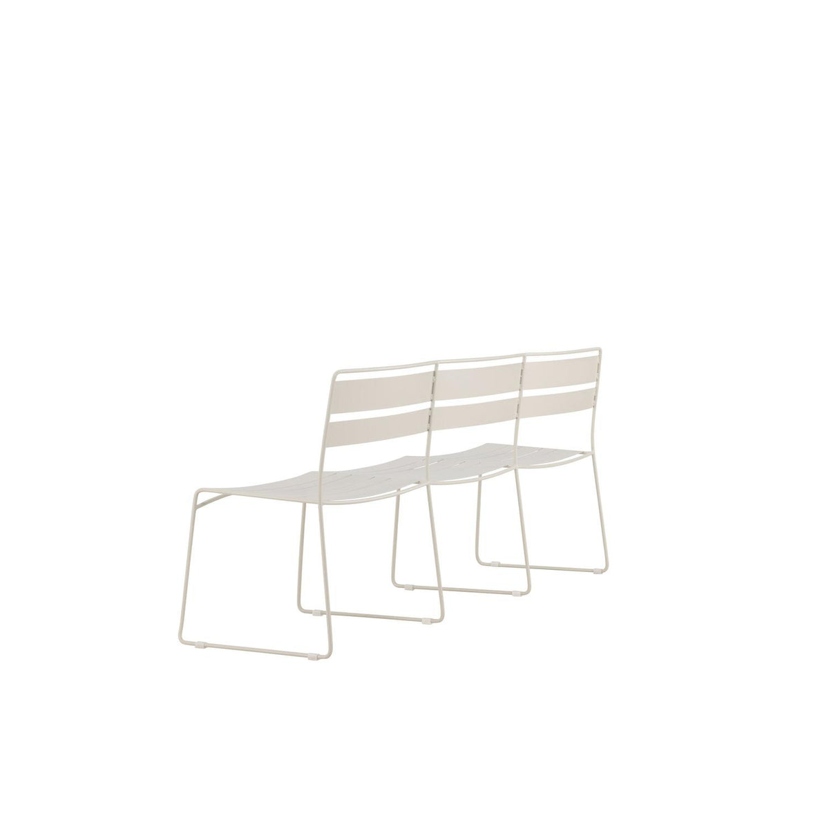 Gartenbank Lina aus Metall - Beige-Outdoor Bänke-Venture Home-le canapé