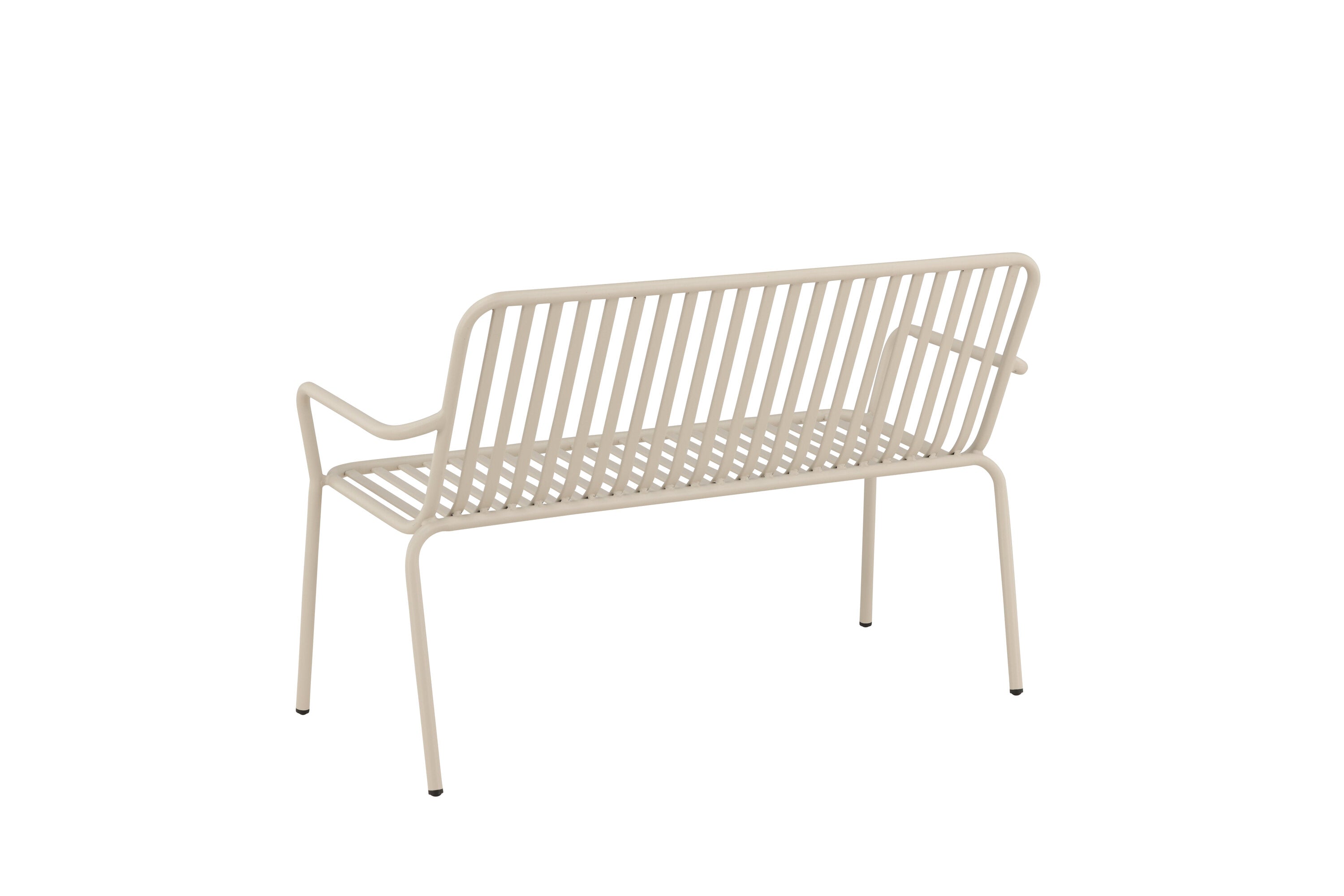Gartenbank Peking aus Aluminium - Beige-Outdoor Bänke-Venture Home-le canapé