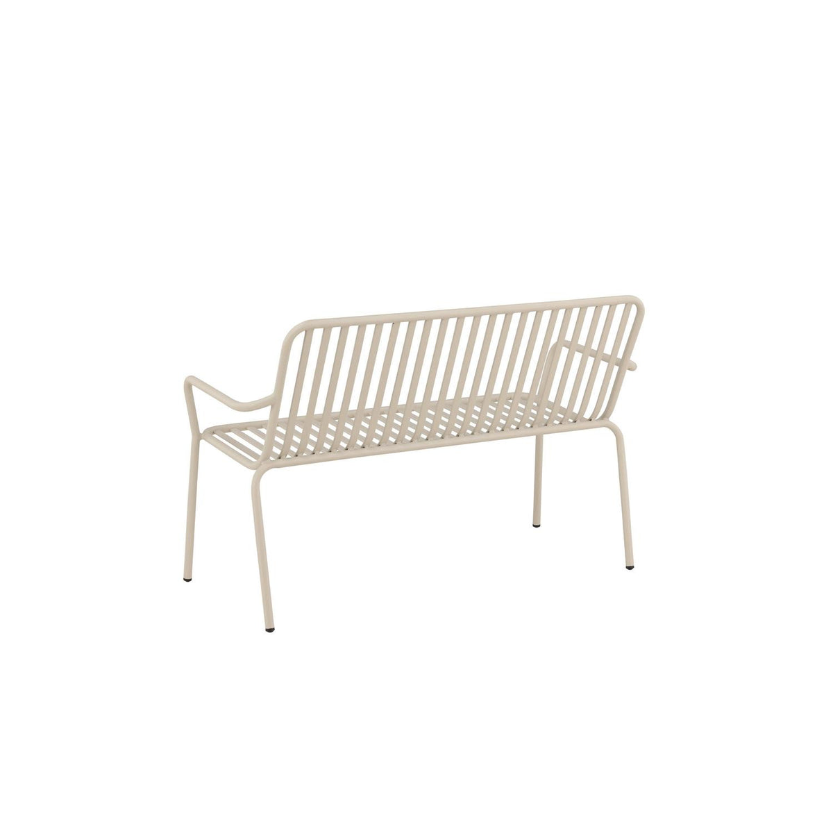 Gartenbank Peking aus Aluminium - Beige-Outdoor Bänke-Venture Home-le canapé