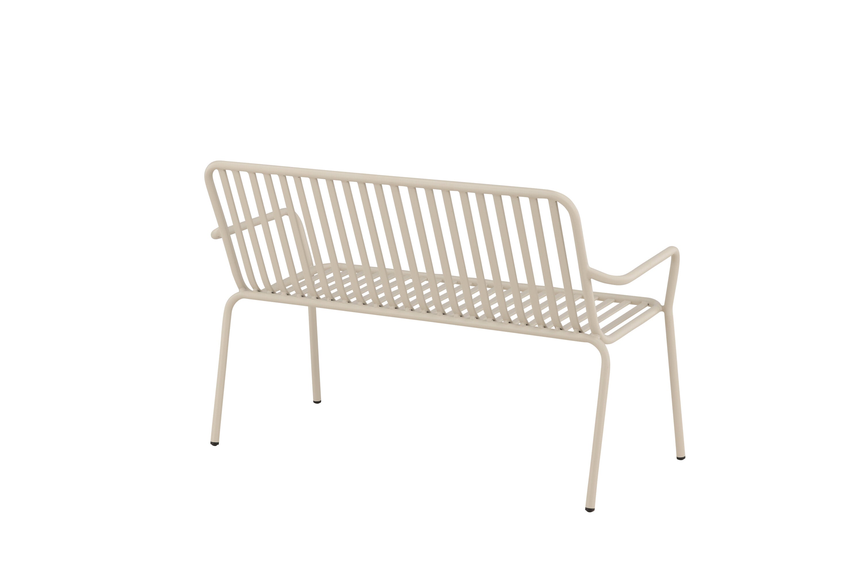 Gartenbank Peking aus Aluminium - Beige-Outdoor Bänke-Venture Home-le canapé