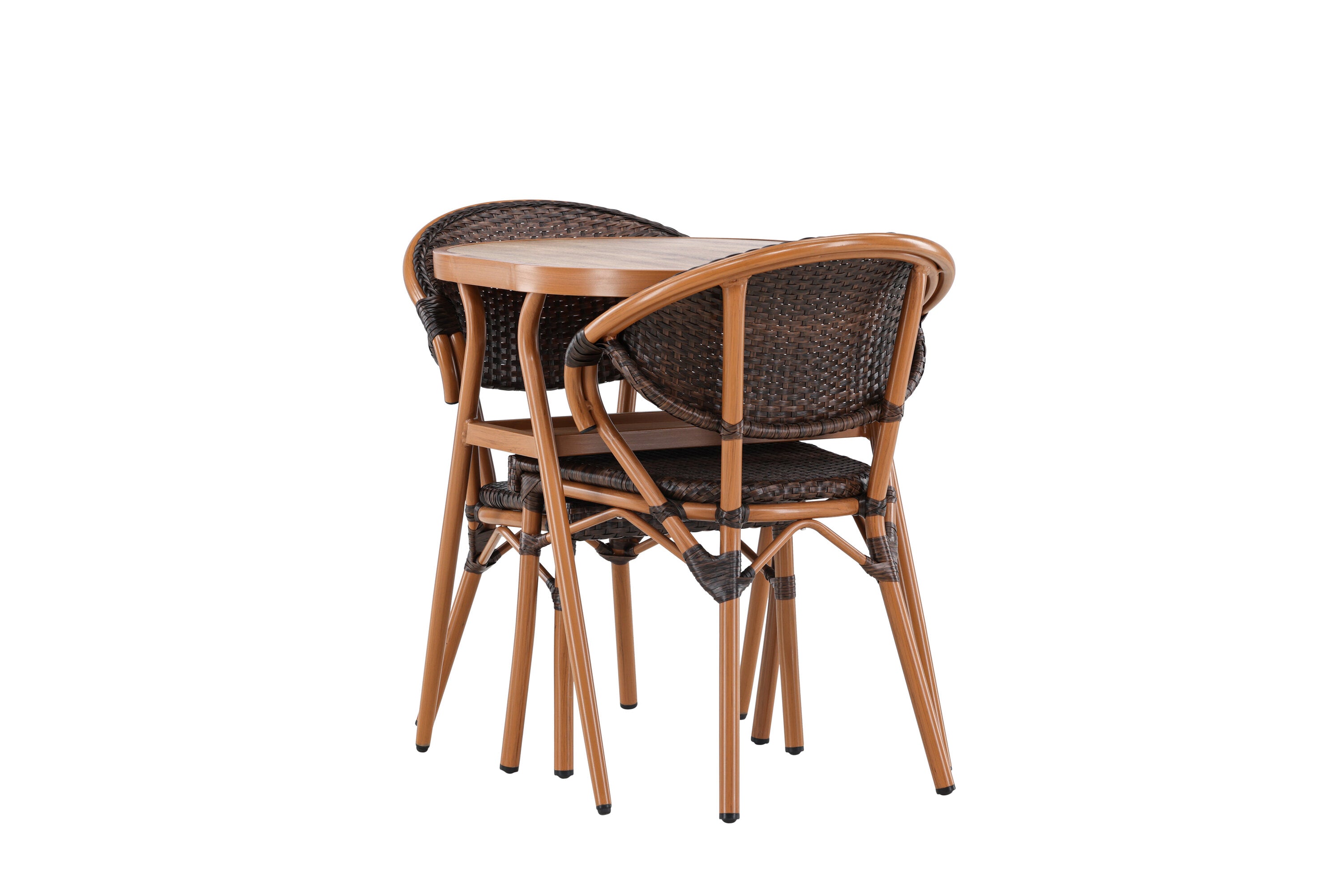 Gartenmöbel-Set Abrantes aus Aluminium - Braun-Loungesets-Venture Home-le canapé