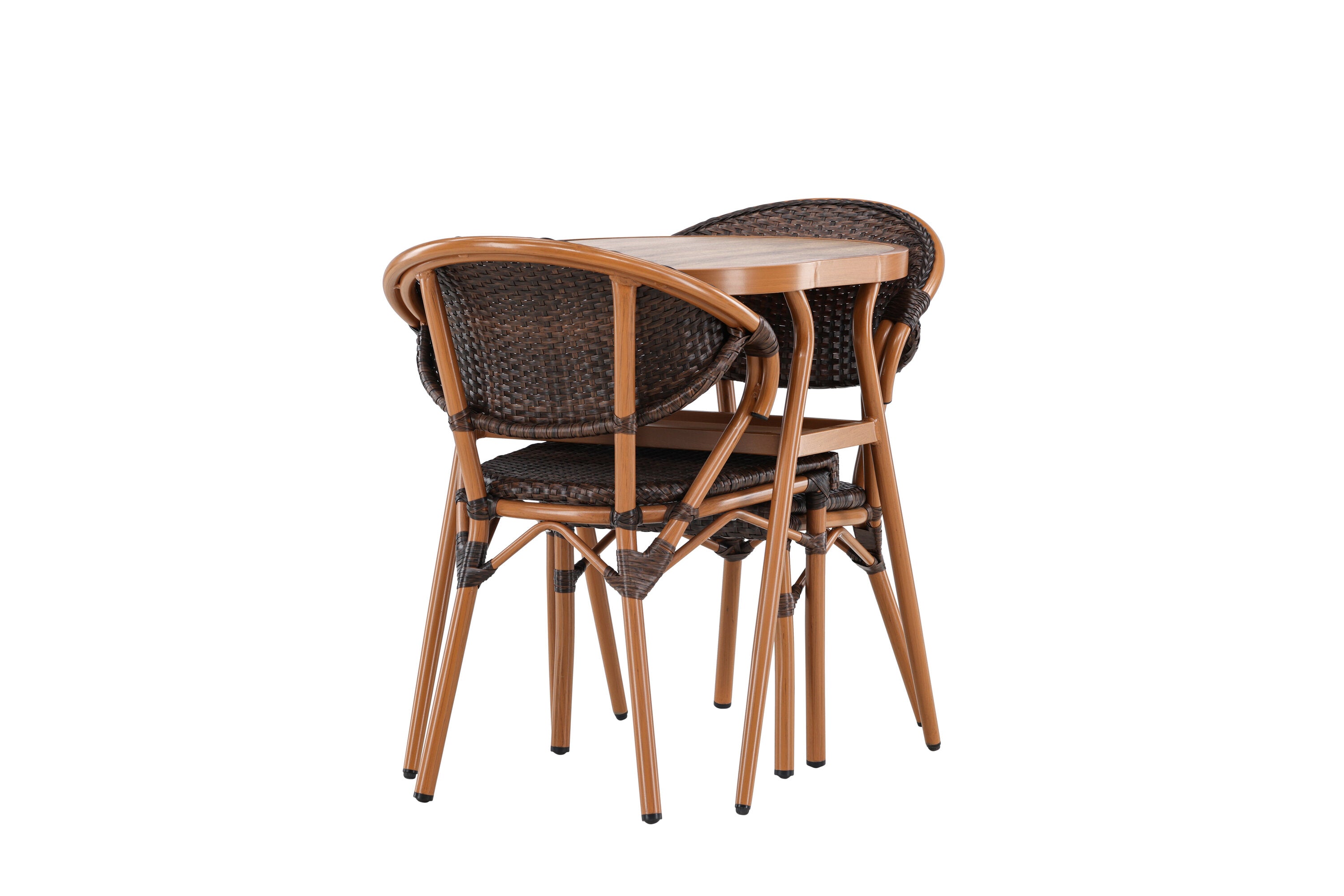 Gartenmöbel-Set Abrantes aus Aluminium - Braun-Loungesets-Venture Home-le canapé