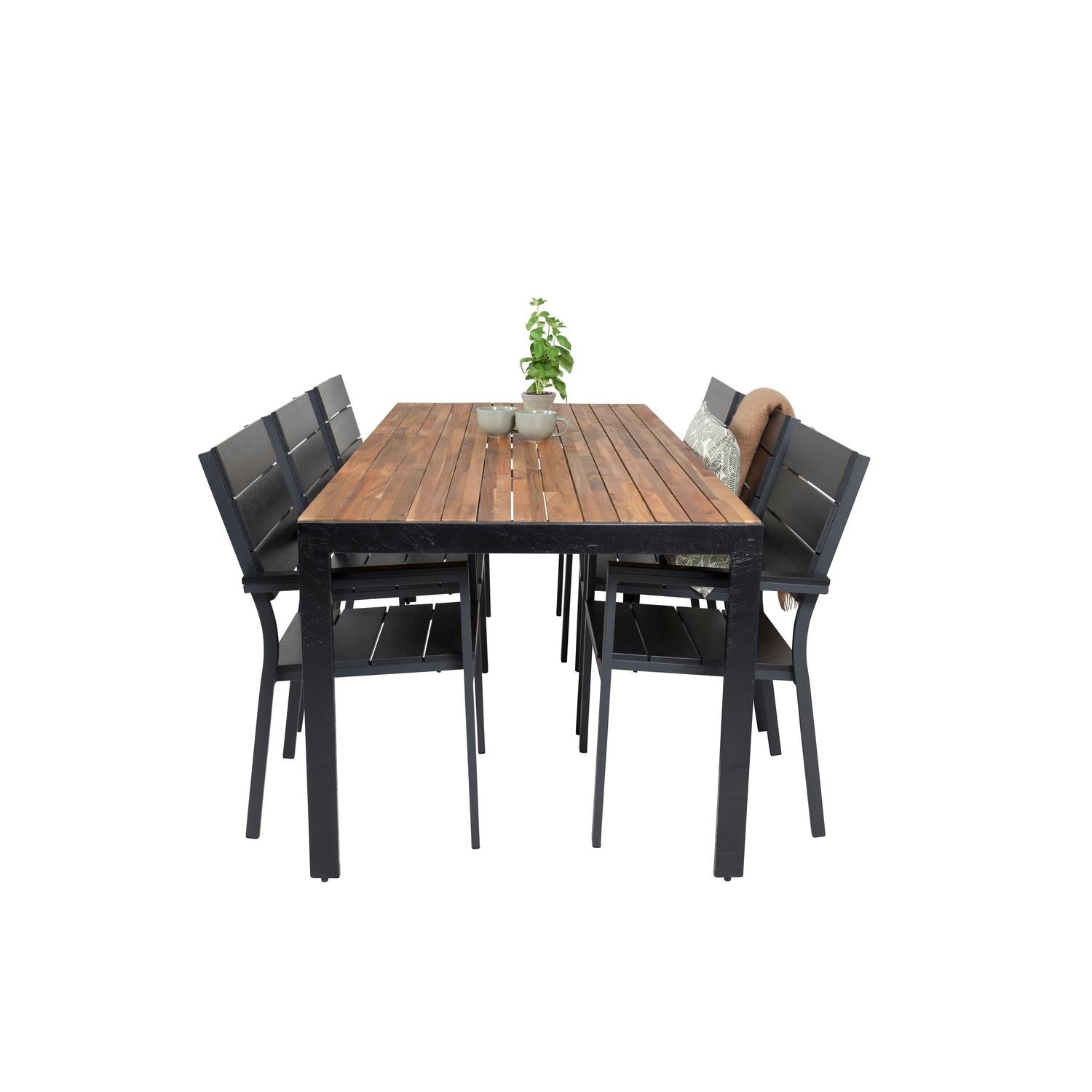 Gartenmöbel Set Levels & Bois - Schwarz-Loungesets-Venture Home-le canapé