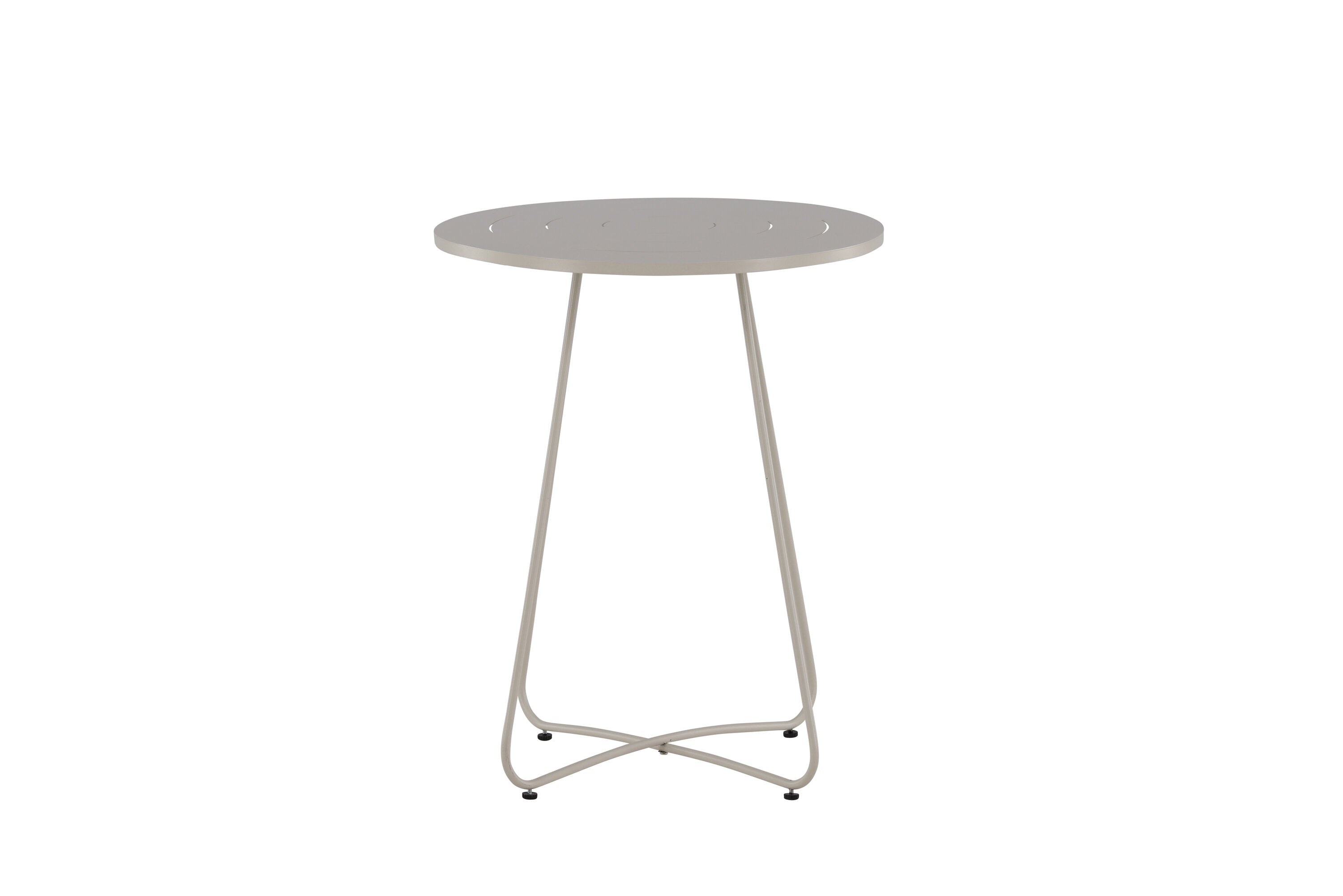 Gartentisch Bacong Ø60cm aus Metall - Beige-Esstische Outdoor-Venture Home-le canapé