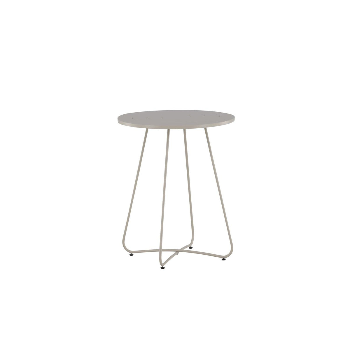 Gartentisch Bacong Ø60cm aus Metall - Beige-Esstische Outdoor-Venture Home-le canapé