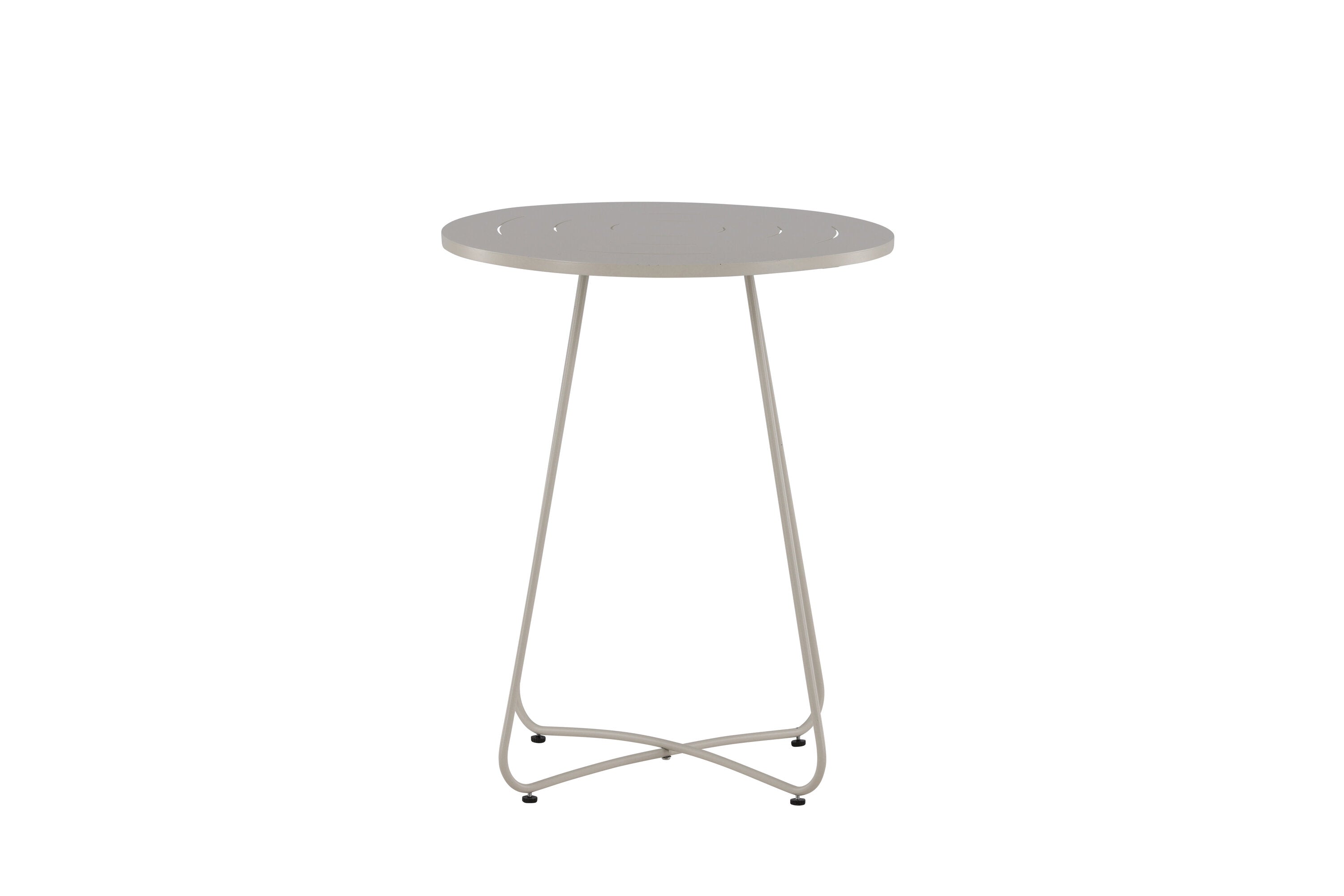 Gartentisch Bacong Ø60cm aus Metall - Beige-Esstische Outdoor-Venture Home-le canapé