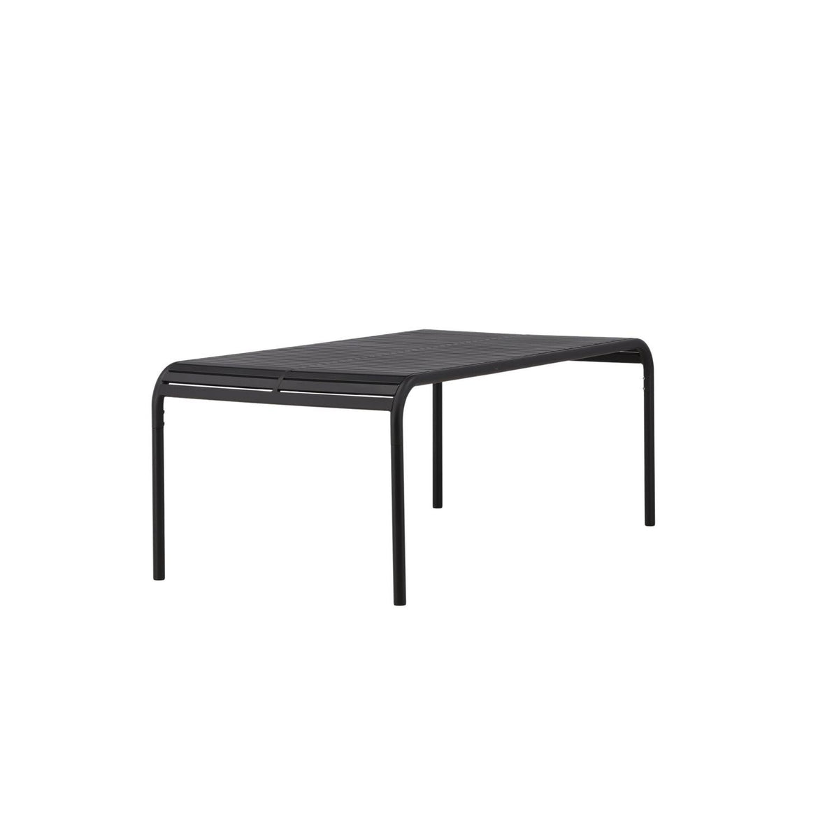 Gartentisch Borneo 200×100cm aus Metall - Schwarz-Esstische Outdoor-Venture Home-le canapé