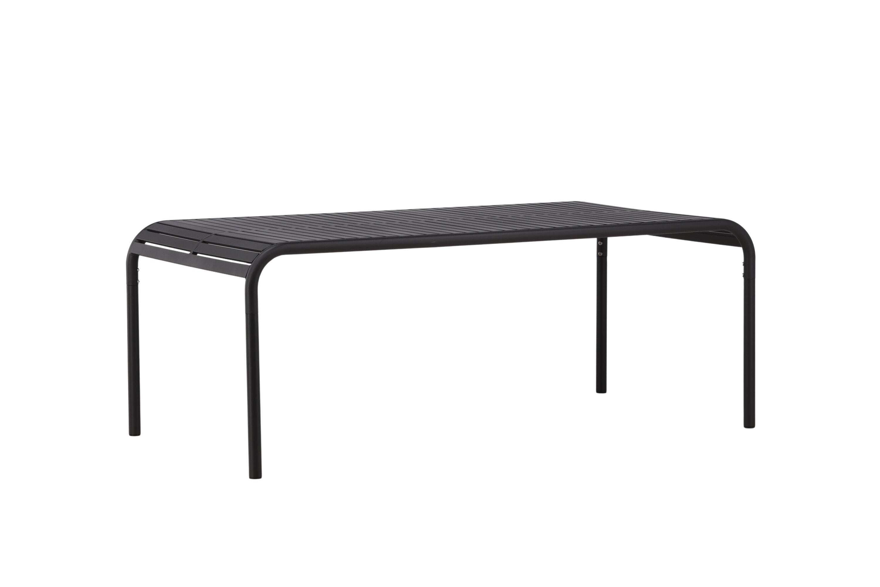 Gartentisch Borneo 200×100cm aus Metall - Schwarz-Esstische Outdoor-Venture Home-le canapé