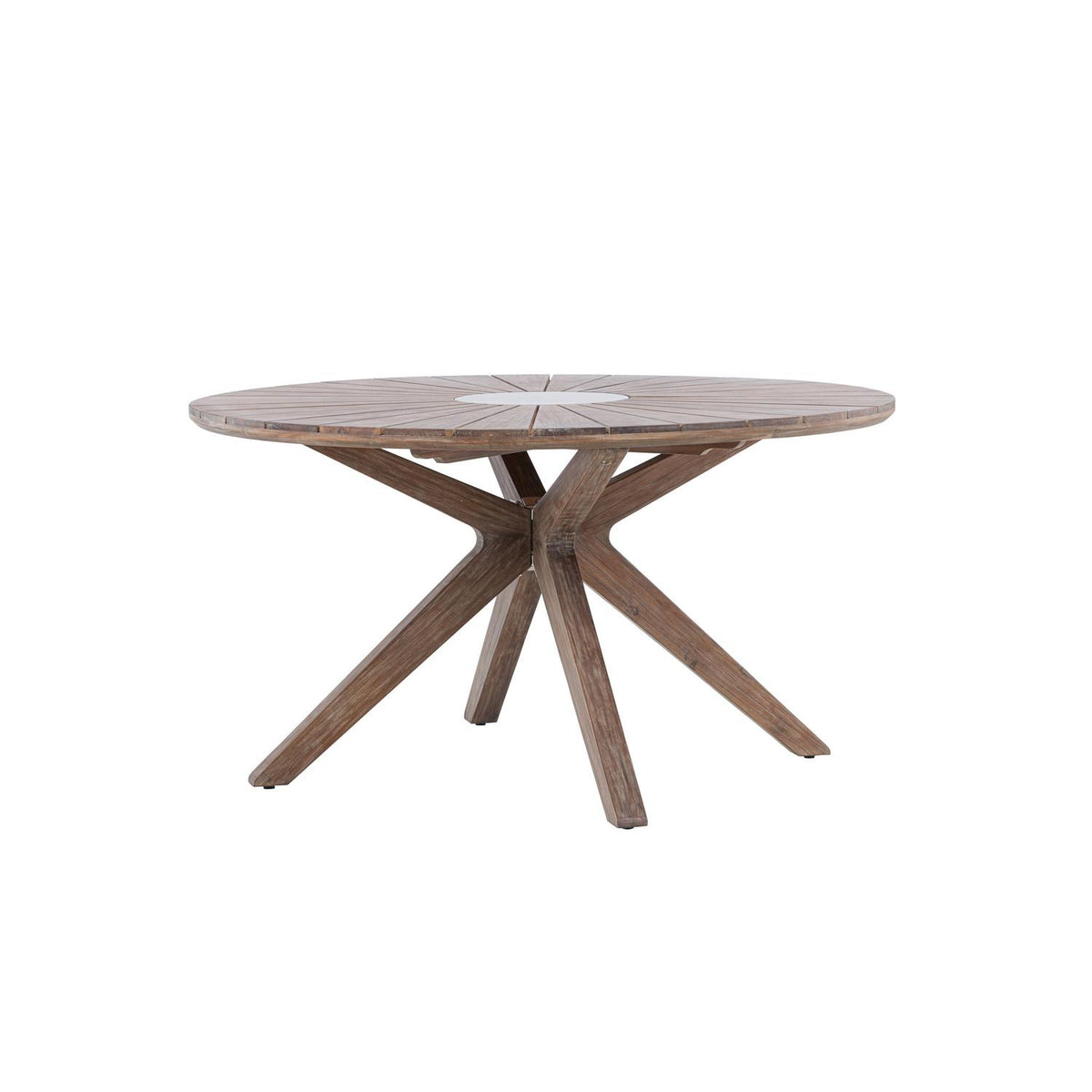 Gartentisch Rosario Ø140cm aus Massivholz - Braun-Esstische Outdoor-Venture Home-le canapé