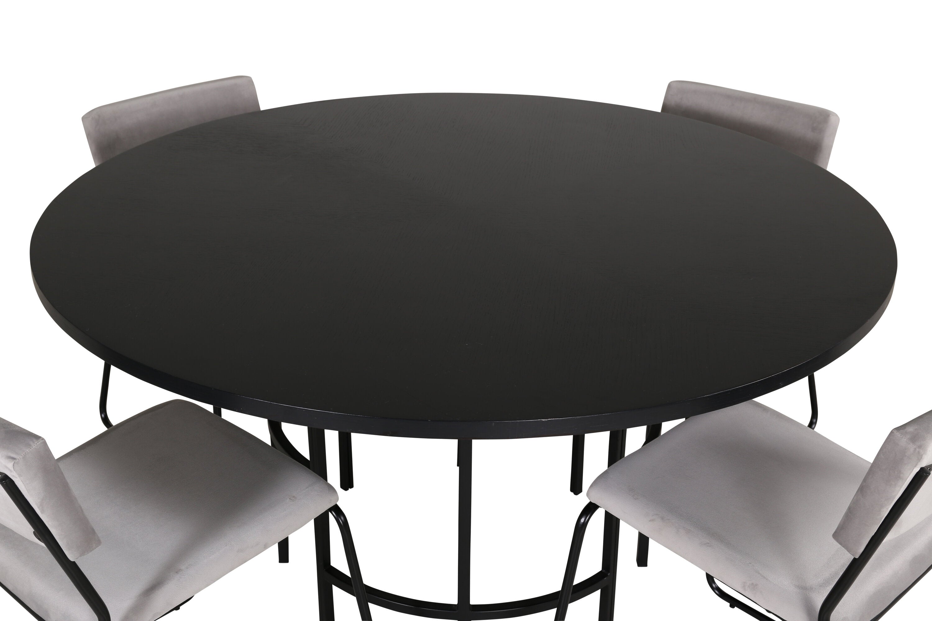 Essgruppe Esstisch Copenhagen ⌀140cm mit Stühlen Kenth - Grau - Venture Home - le canapé