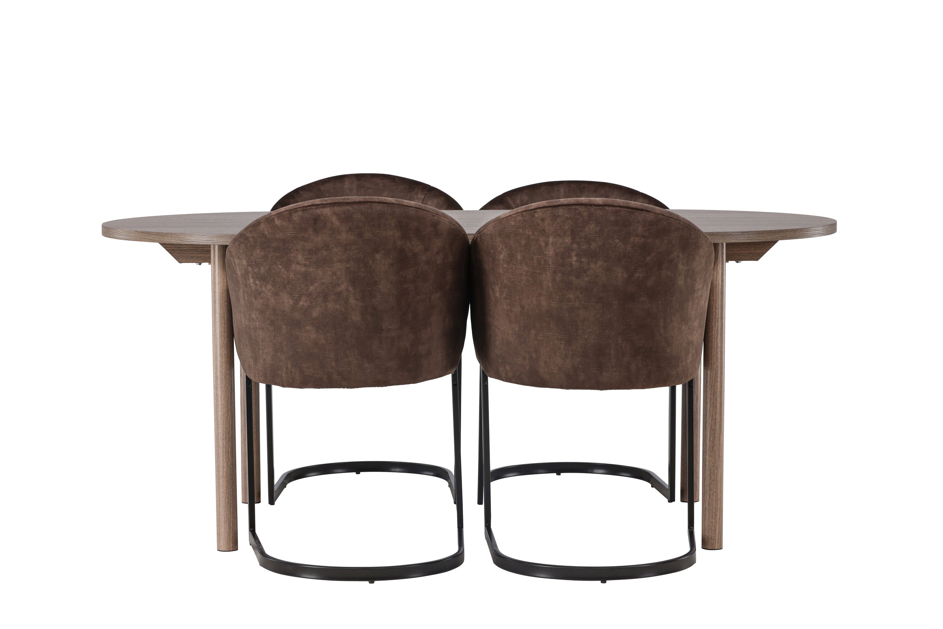 Essgruppe Esstisch Andy 180 x 90cm mit Stühlen Evening - Braun - Venture Home - le canapé